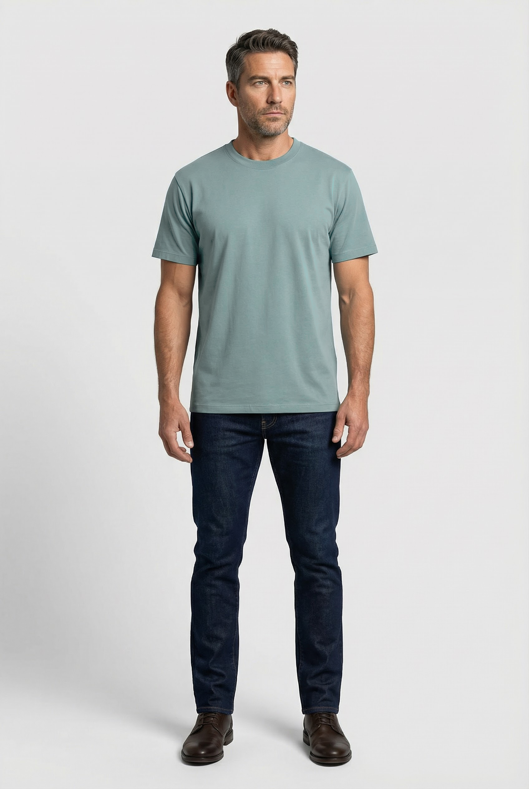 Dalston Heavyweight Cotton T-Shirt - Teal - Wear London