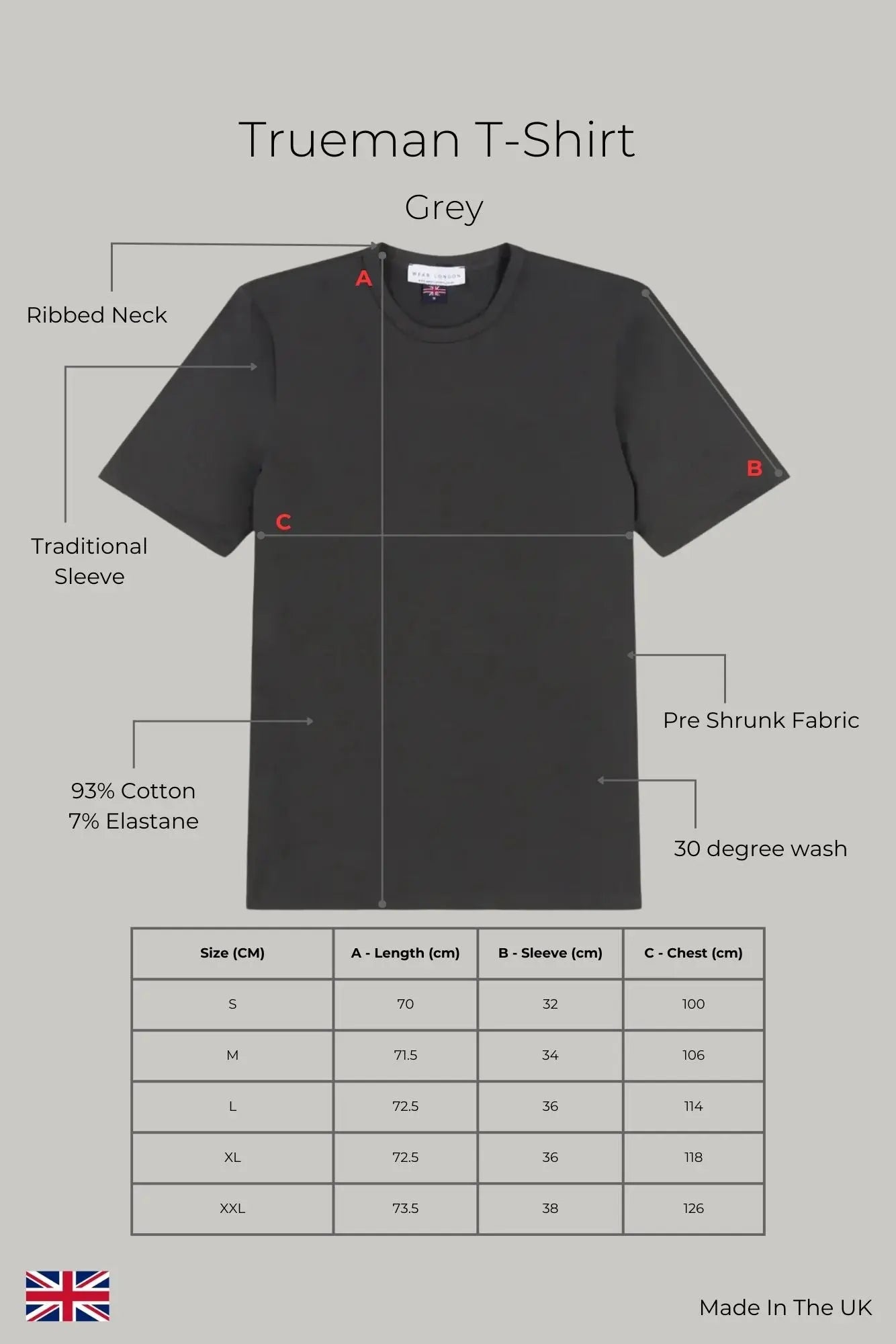 Trueman T-Shirt - Grey - Wear London