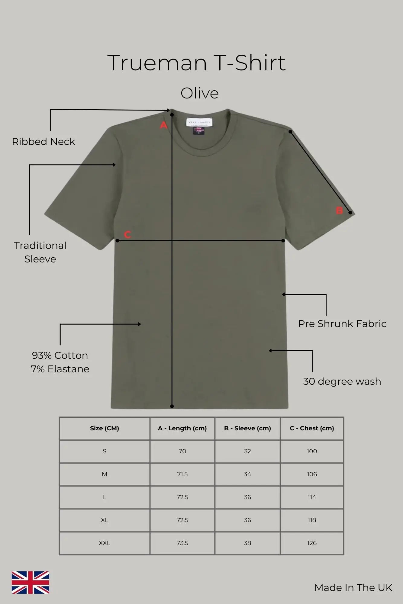 Trueman T-Shirt - Olive - Wear London
