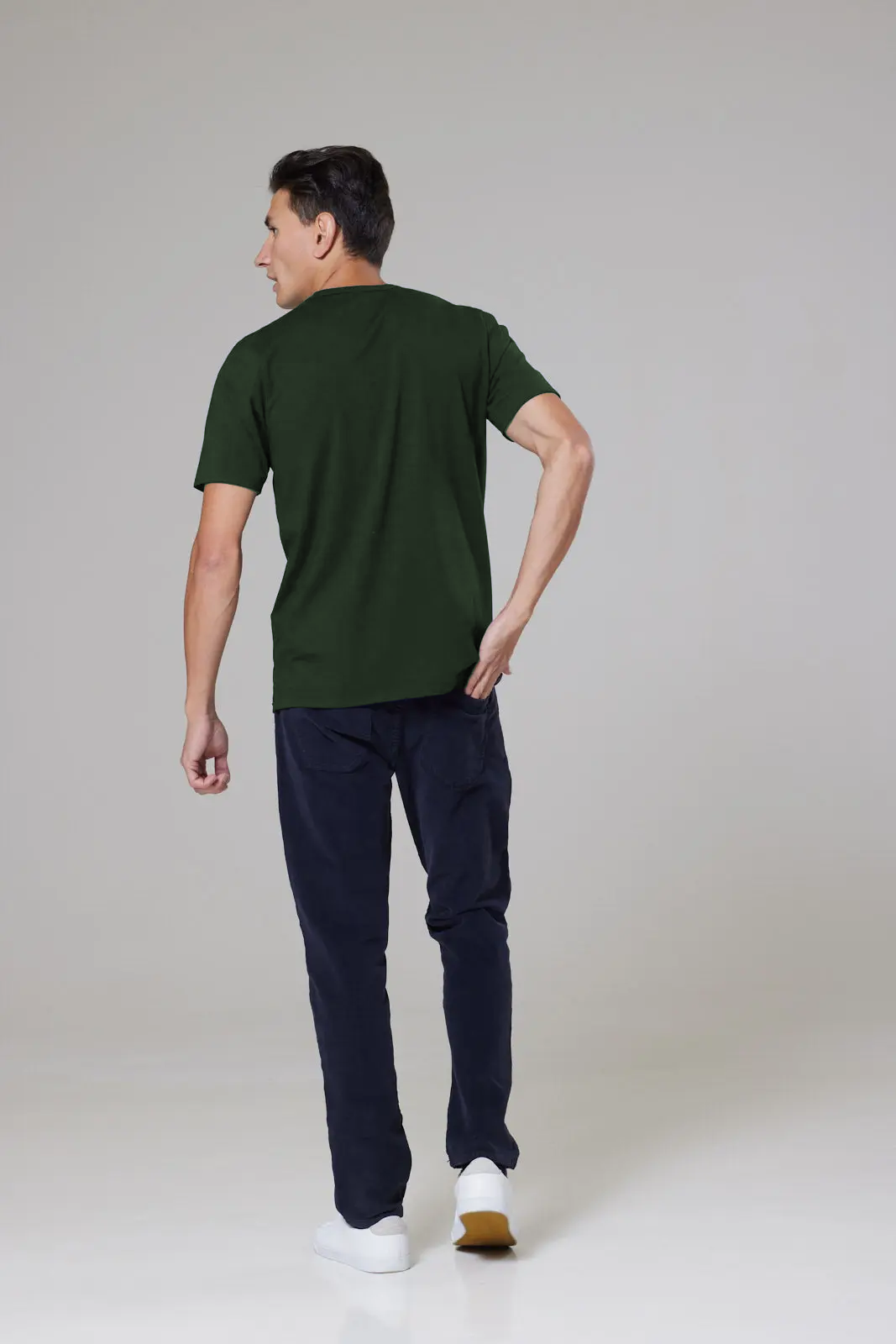 Trueman T-Shirt - Bottle Green - Wear London