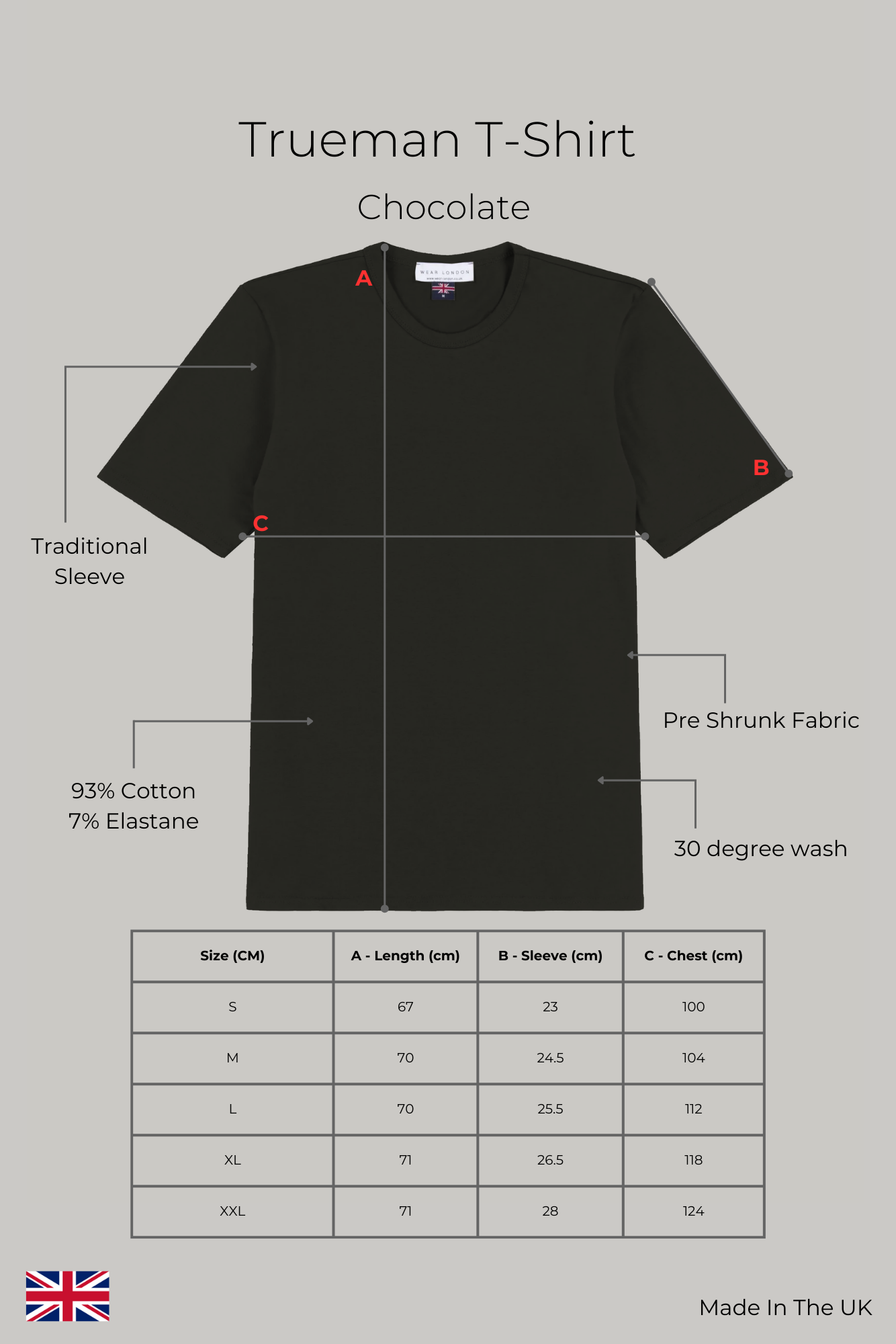 Trueman T-Shirt - Chocolate - Wear London