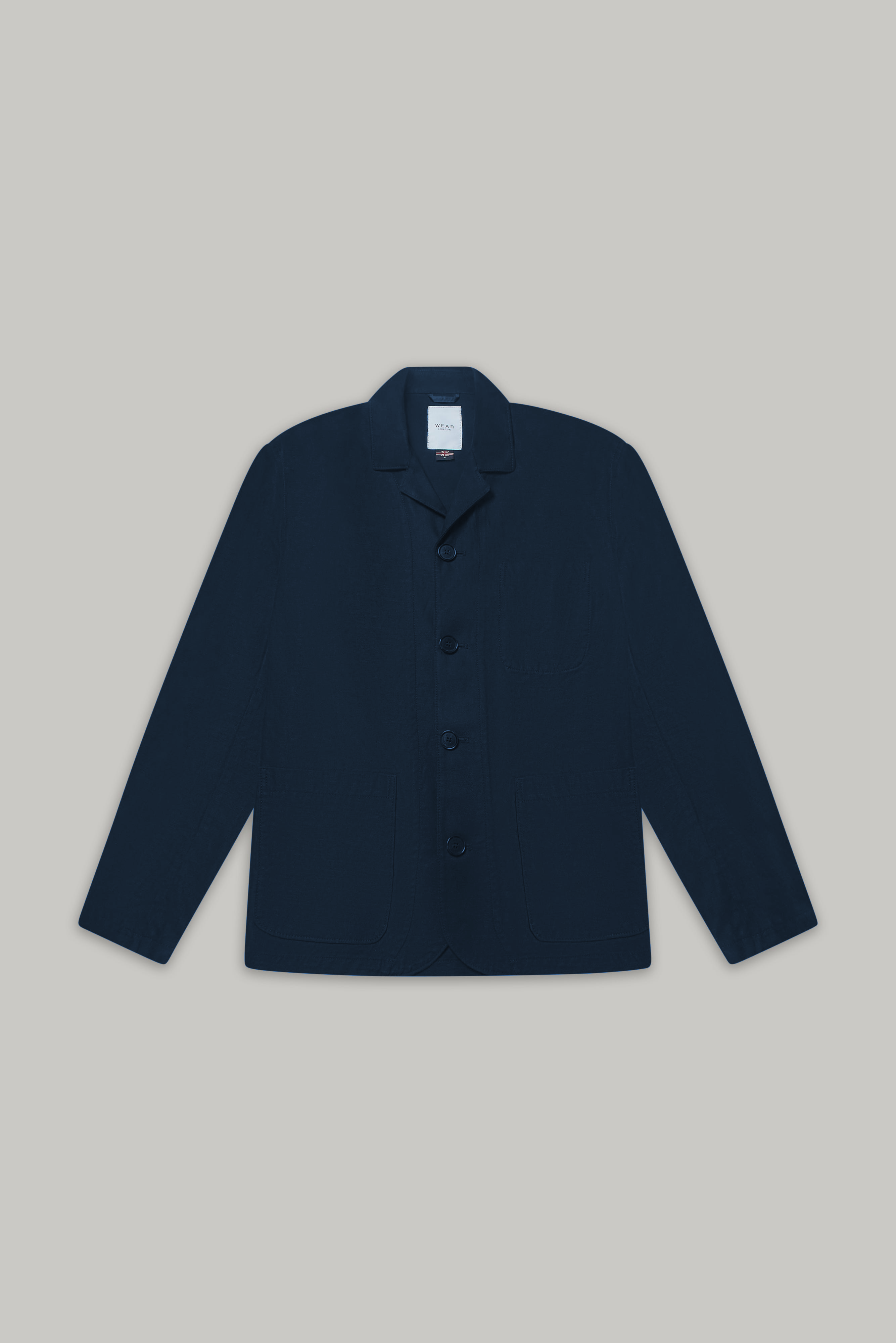 Tuxford Casual Blazer - Navy Cotton Linen - Wear London