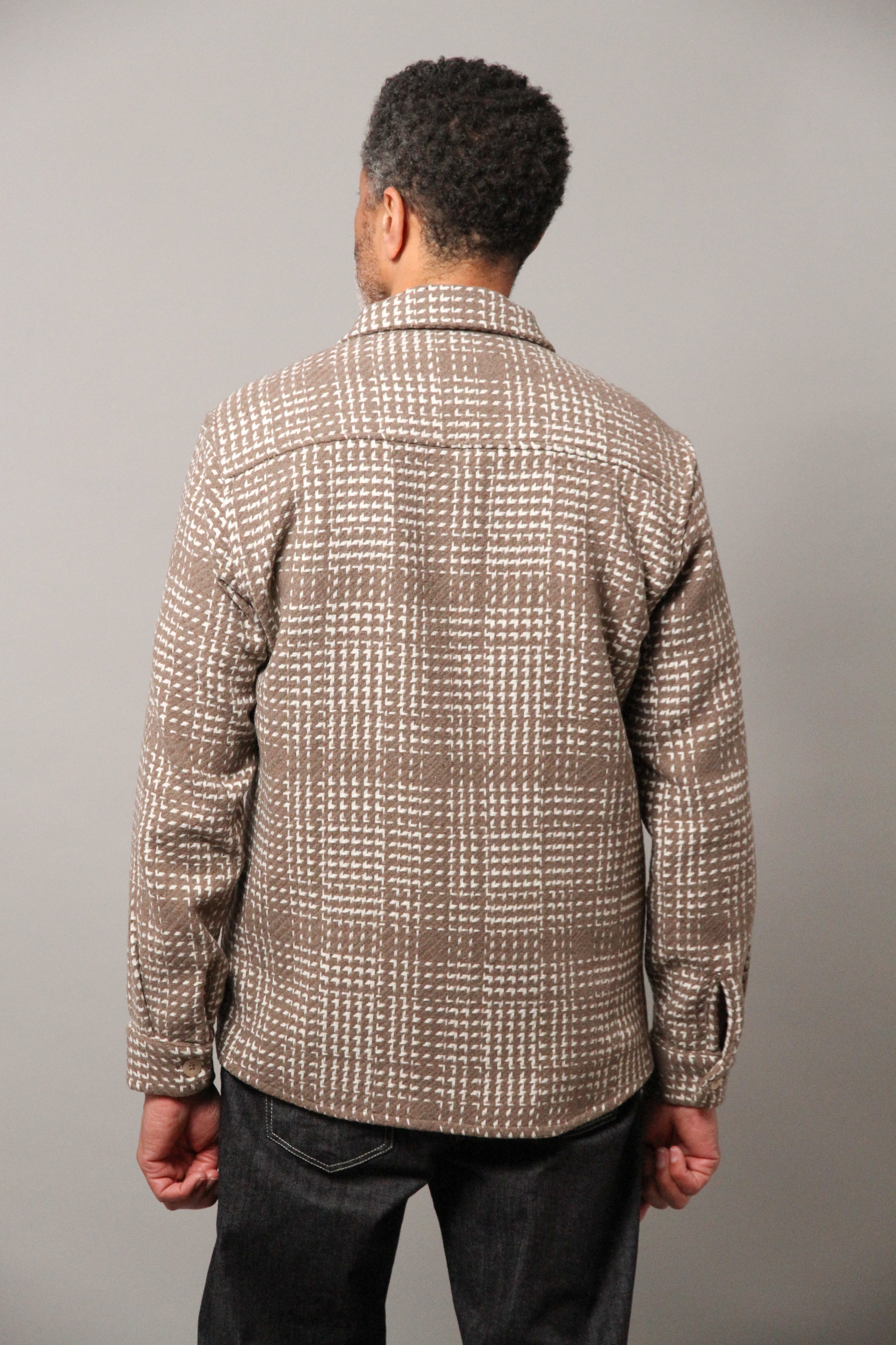 Bart Overshirt - Brown Ecru Check - Wear London