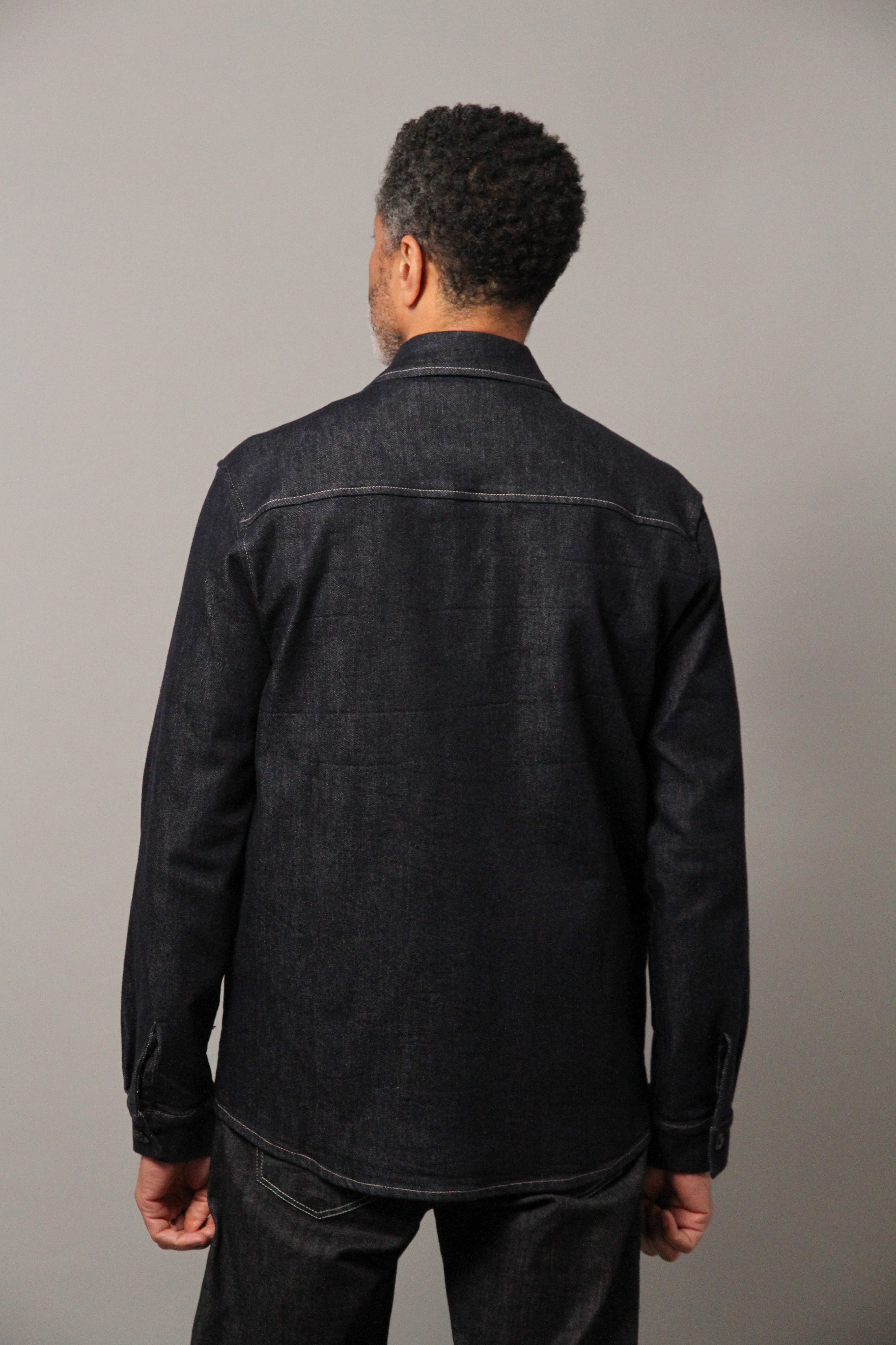 Bart Denim Button Overshirt - EverBlue - Wear London