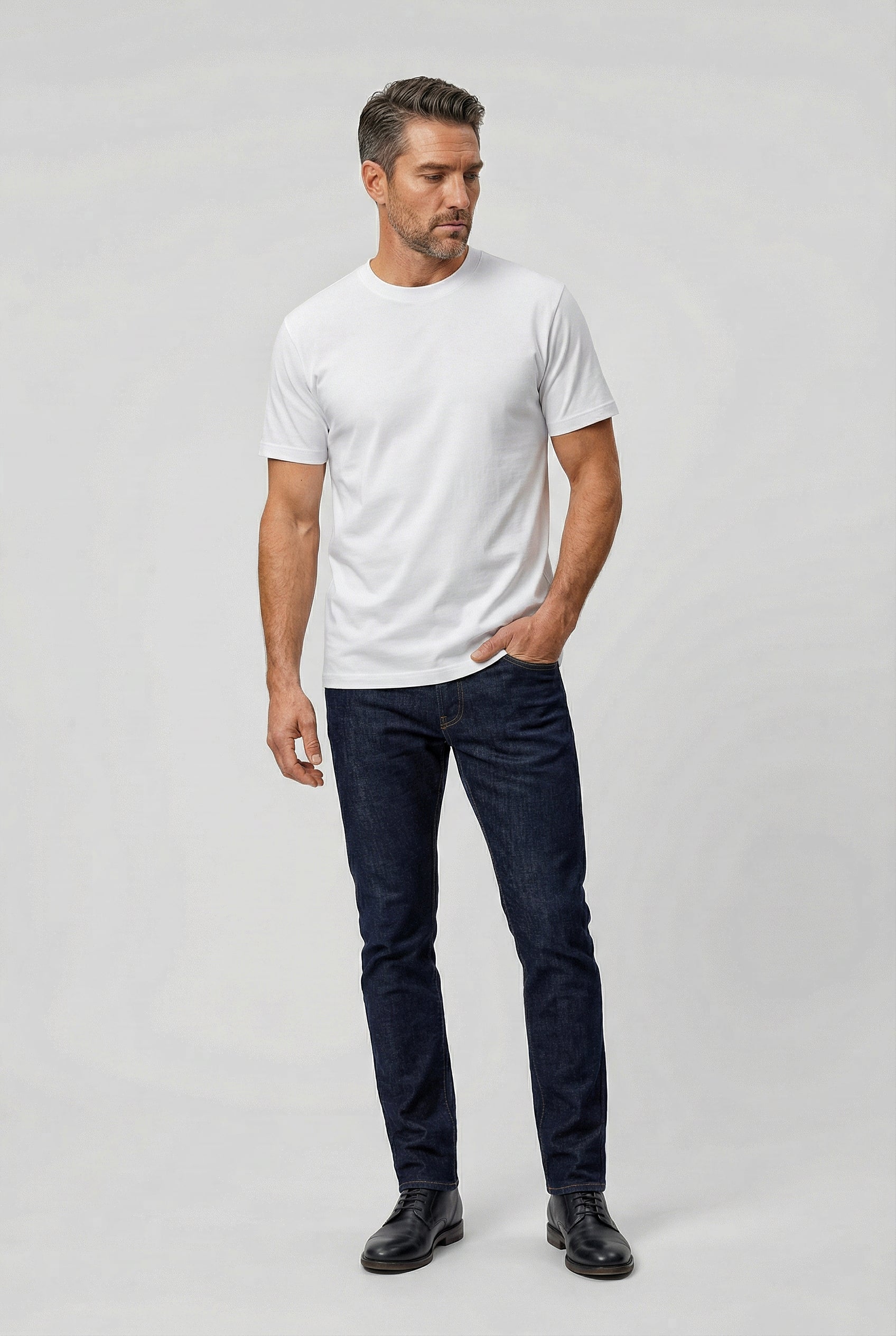Dalston - T-Shirt Non Peach - Optic White - Wear London