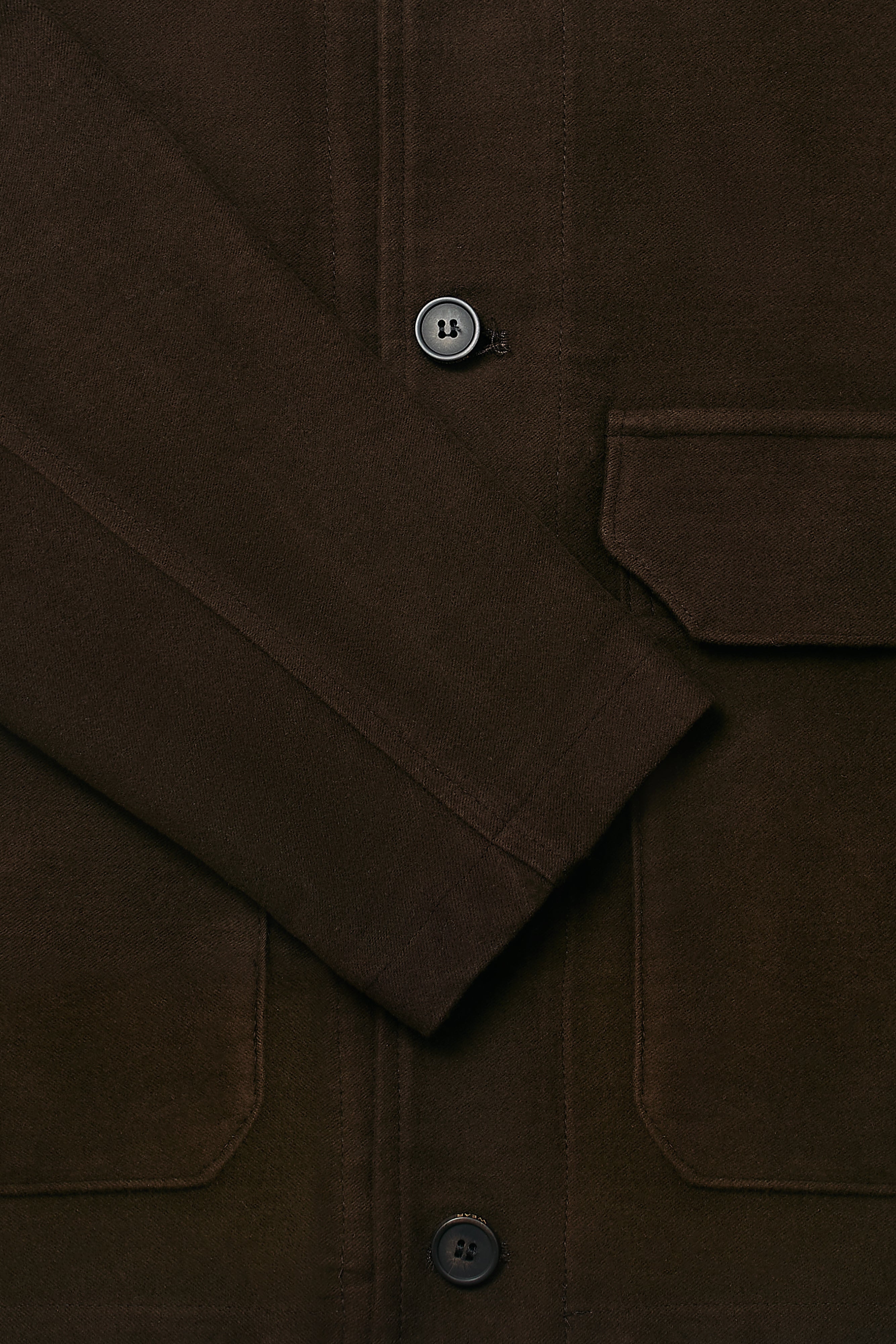 The Freddie Funnel Jacket - Chocolate Moleskin - Wear London