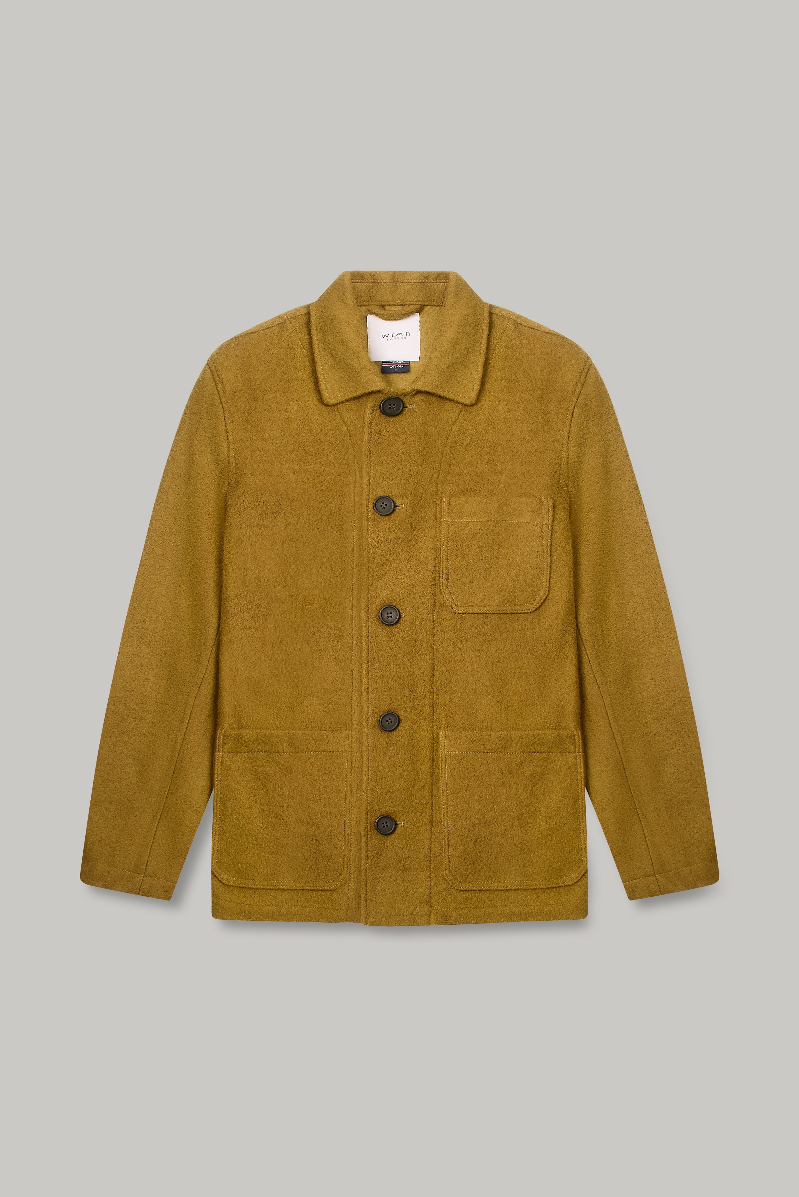 Chiltern Shacket - Mustard Boiled Wool - Wear London