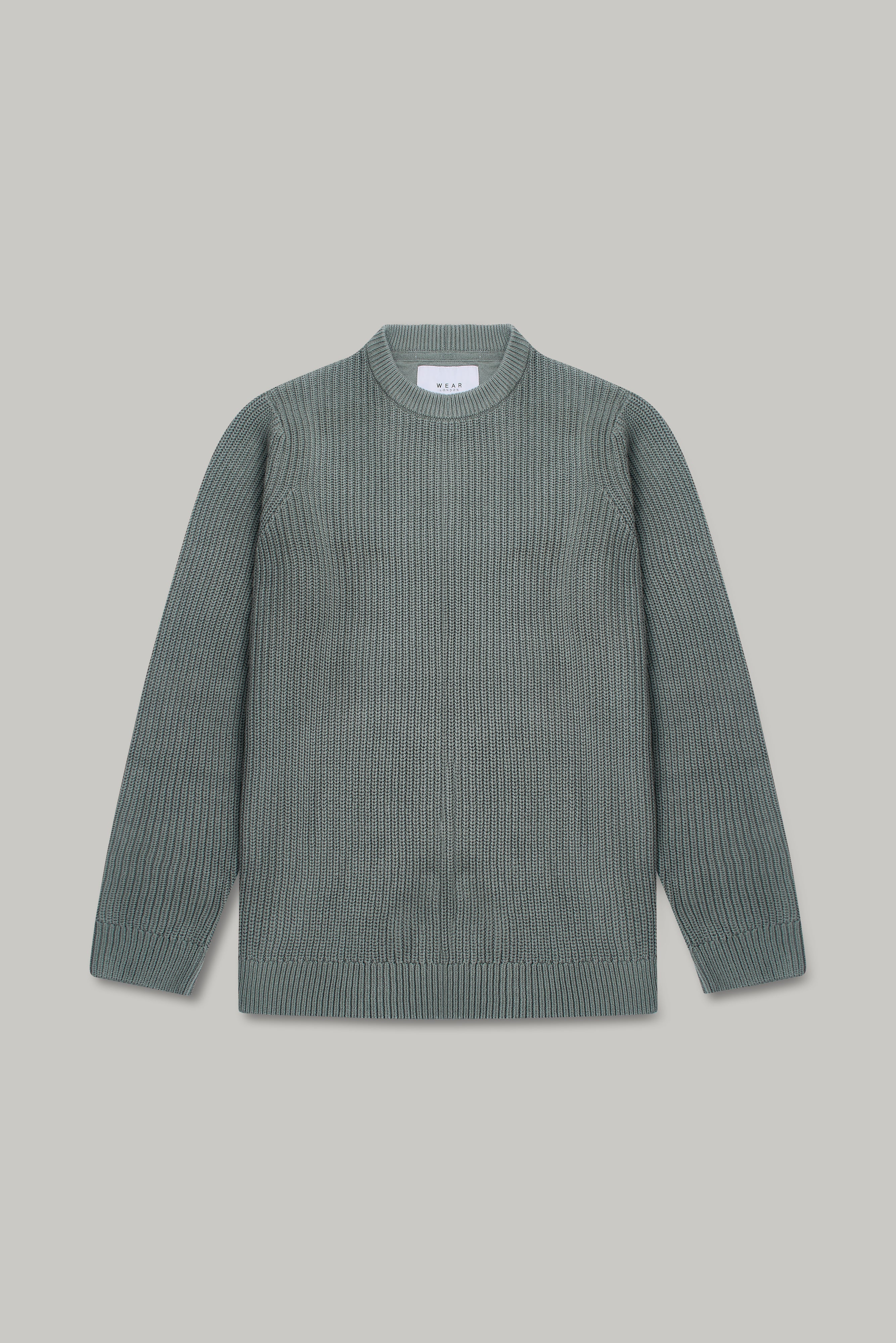 Hailey Crew Knit - Dark Sage - Wear London