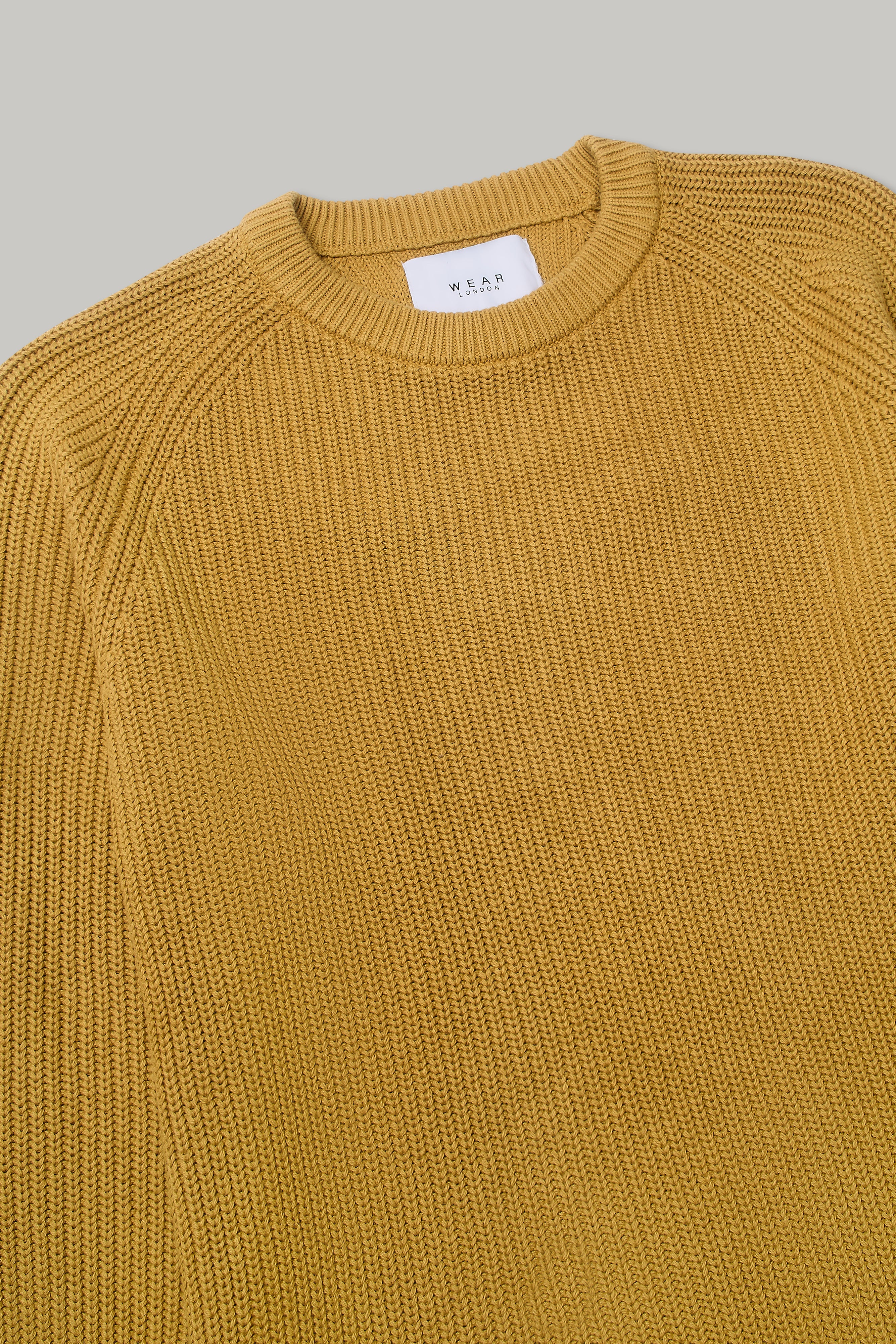 Hailey Raglan Knit - Mustard - Wear London