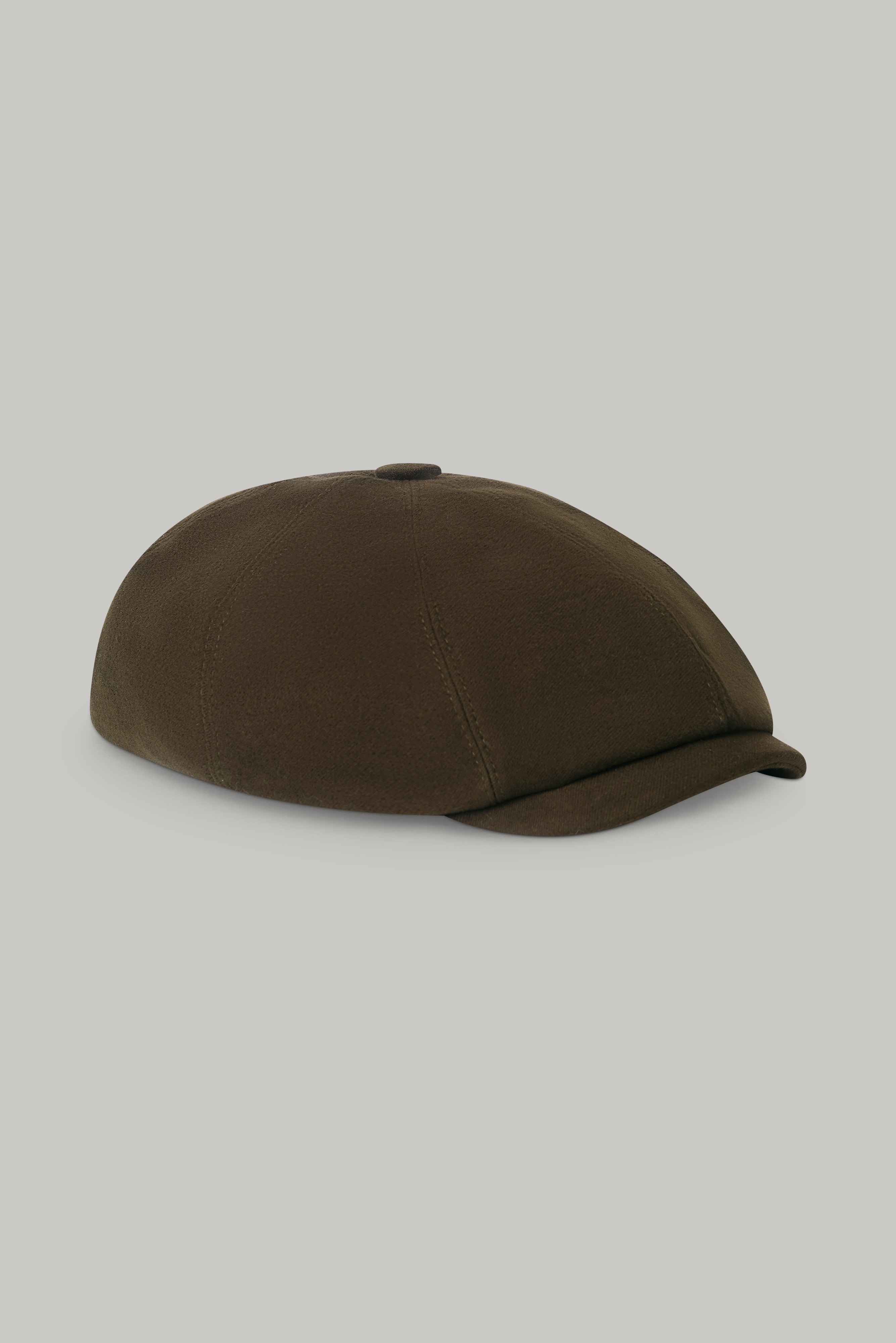 Baker Boy Hat - Olive Moleskin - Wear London