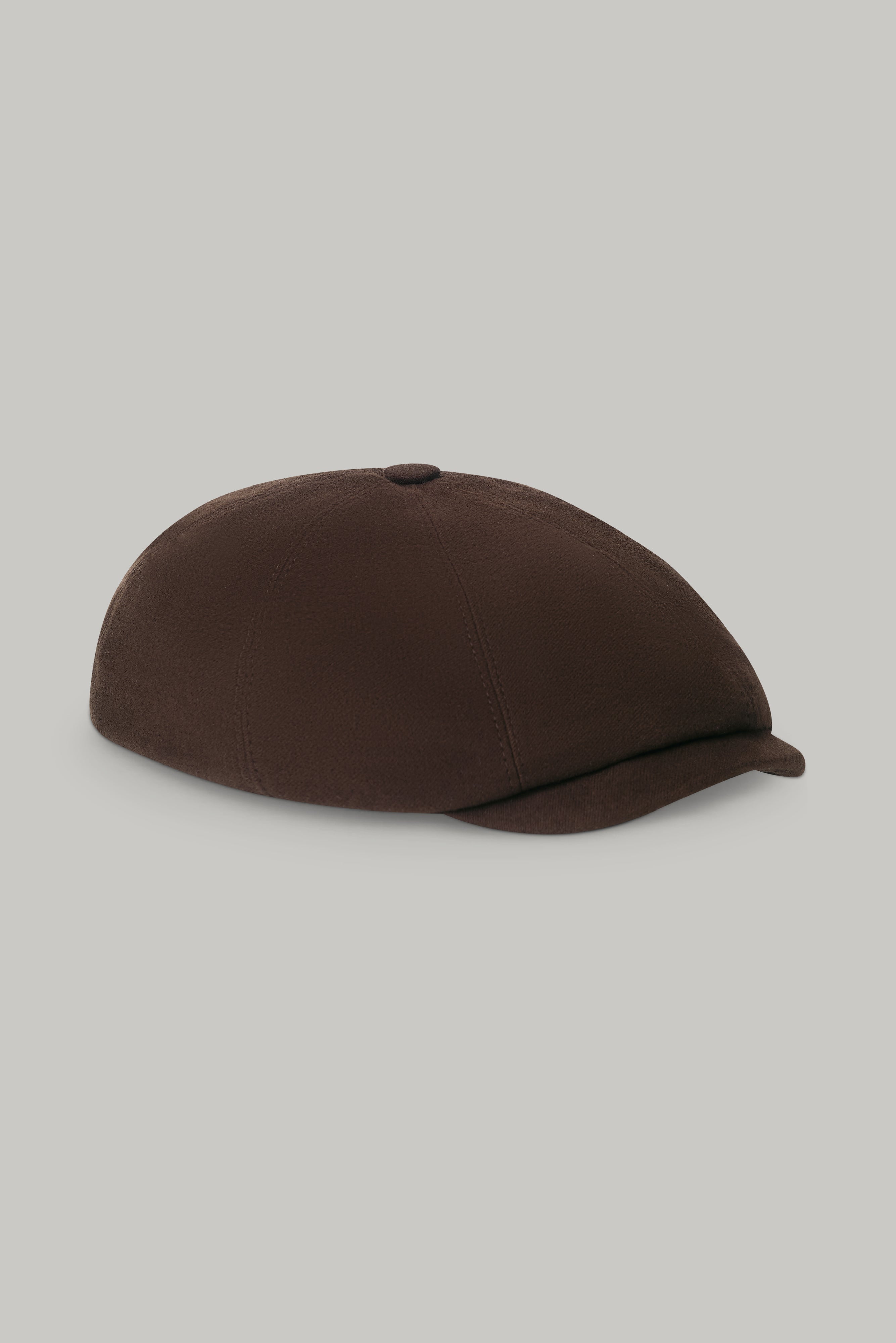 Baker Boy Hat - Chocolate Moleskin - Wear London