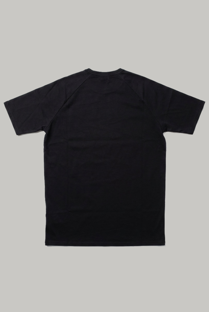 Hoxton Raglan Sleeve Fitted T-shirt - Black - Wear London