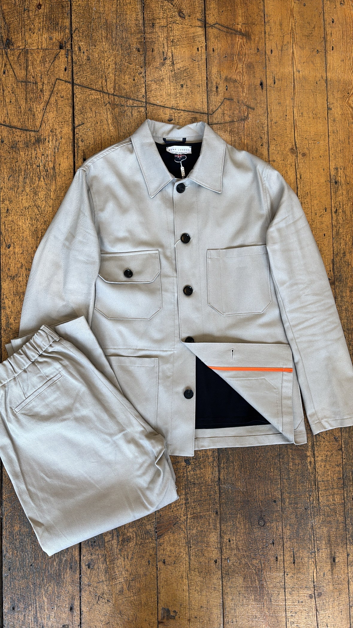 James Four Pocket Jacket - Showerproof Putty - Wear London