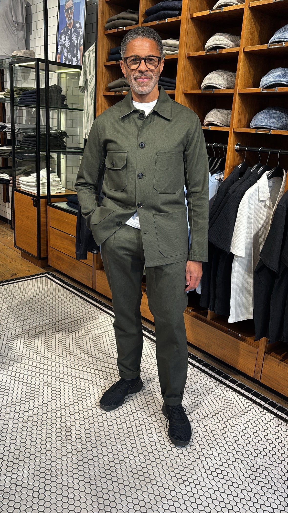 James Four Pocket Jacket - Showerproof Olive - Wear London