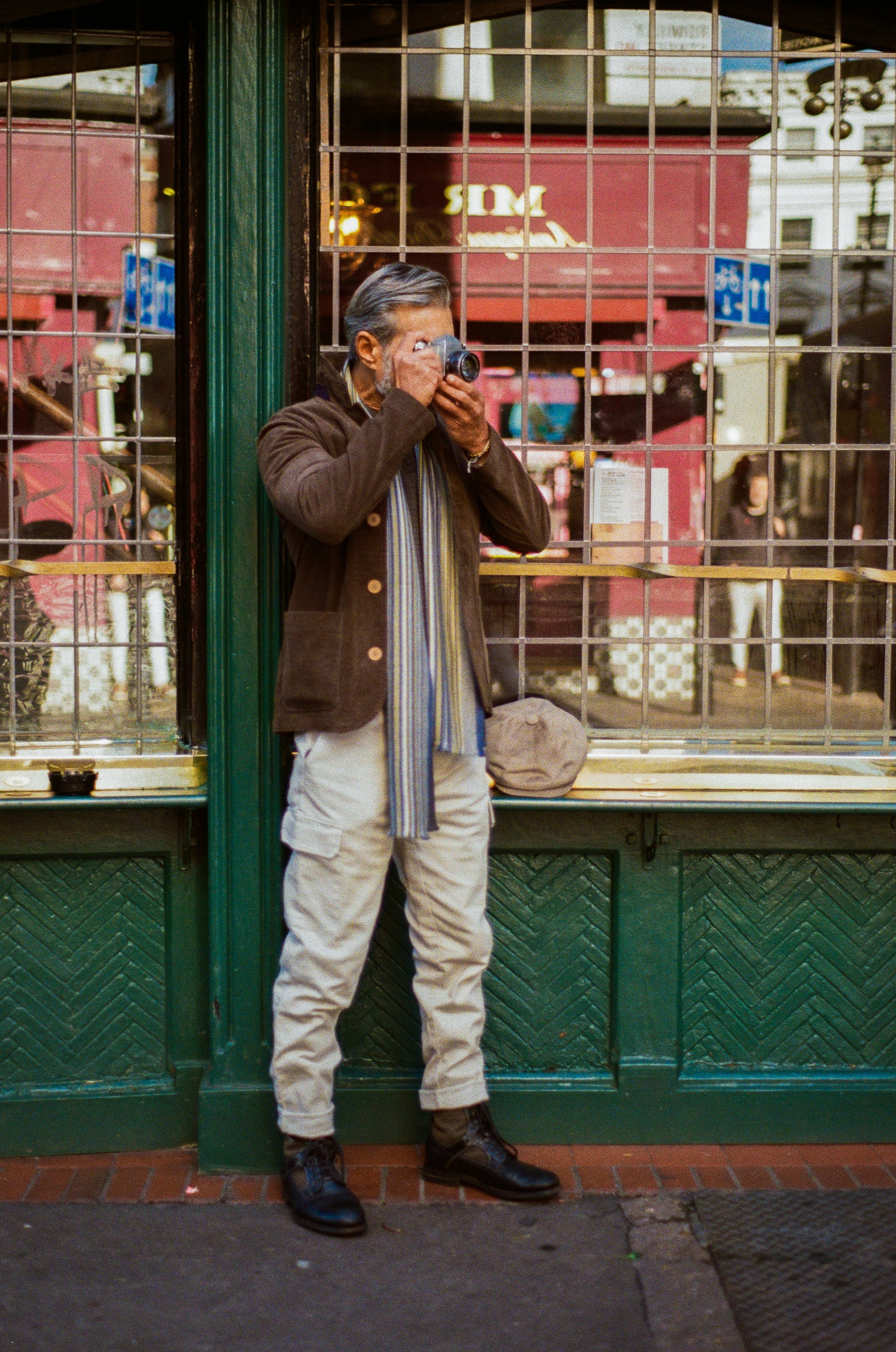 Scarf -  Stripe Charcoal - Wear London