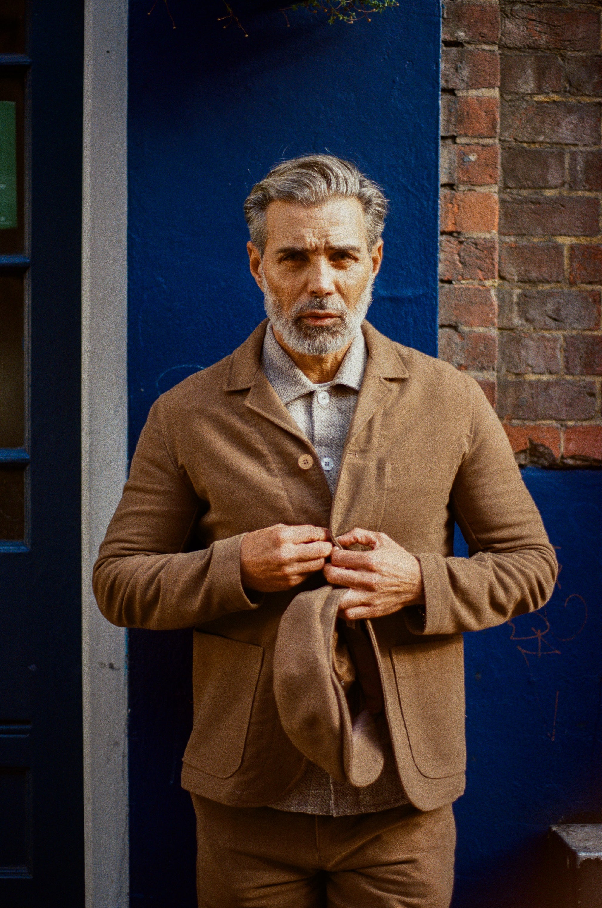 Tuxford Casual Blazer - Camel Pindot Moleskin - Wear London