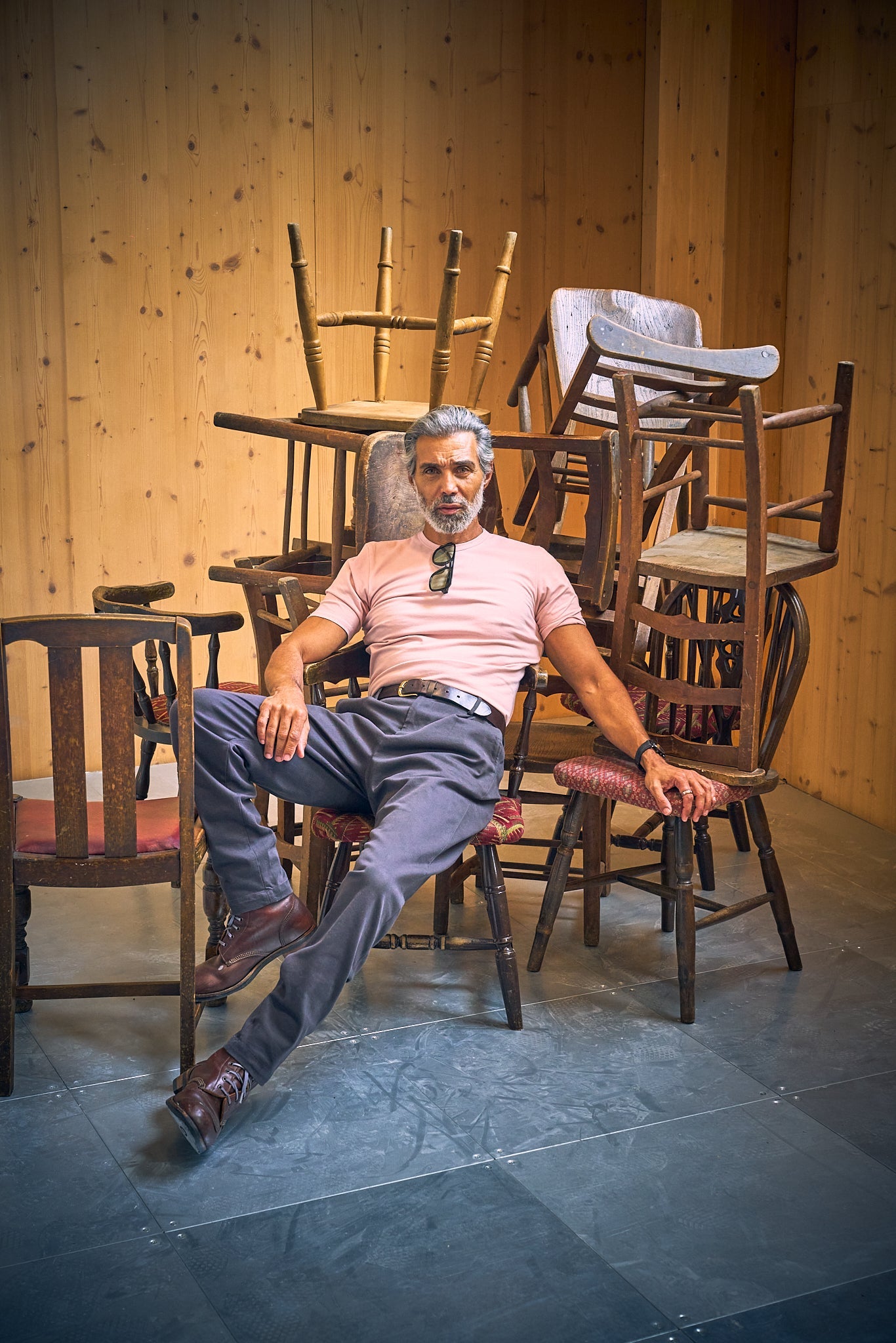 Crispin Superflex Chino - Grey - Wear London