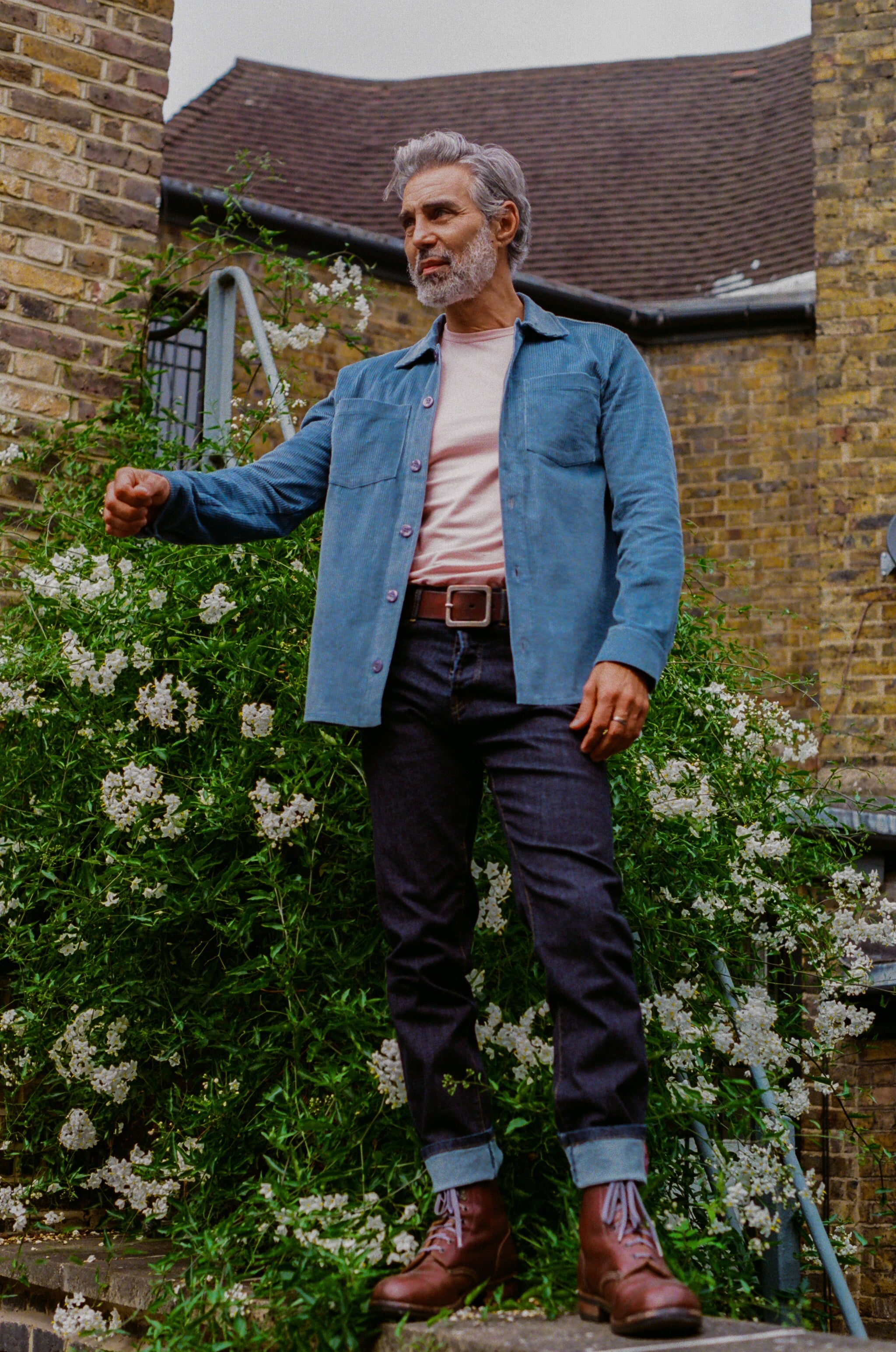 Bart Corduroy Overshirt - Blue - Wear London