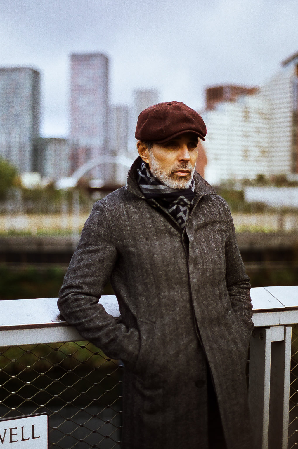 Baker Boy Hat - Plain Bordeaux 100% Wool - Wear London