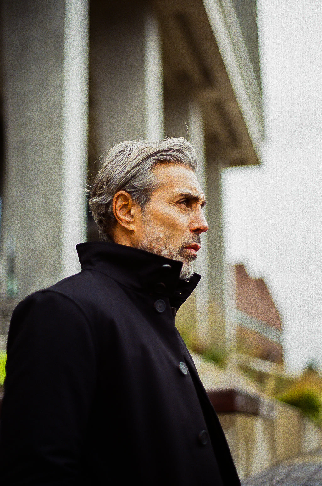 Finsbury Funnel Mac - Black Dx - Wear London