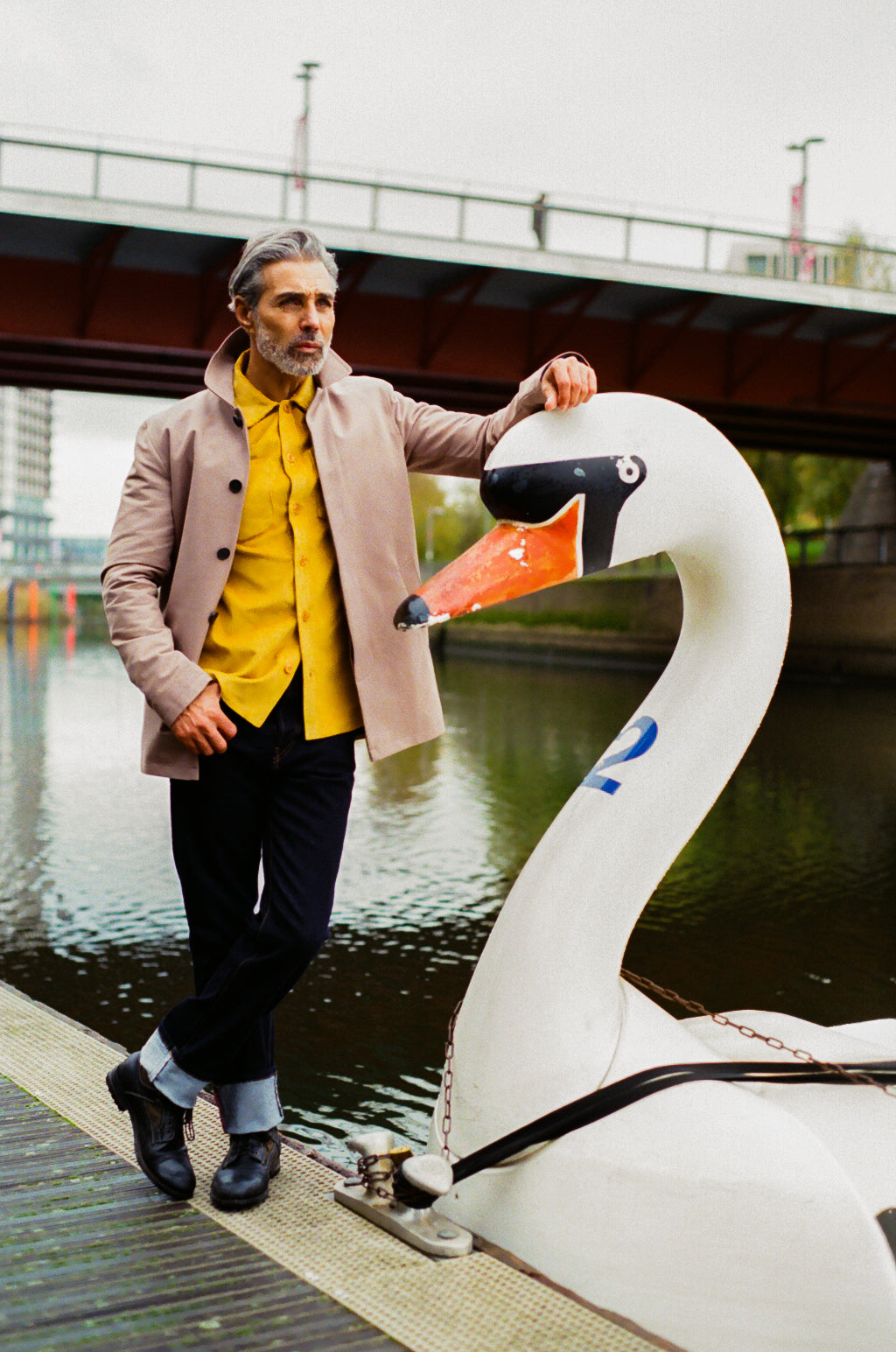 Bank Short Mac Lined -  Cappuccino - Wear London