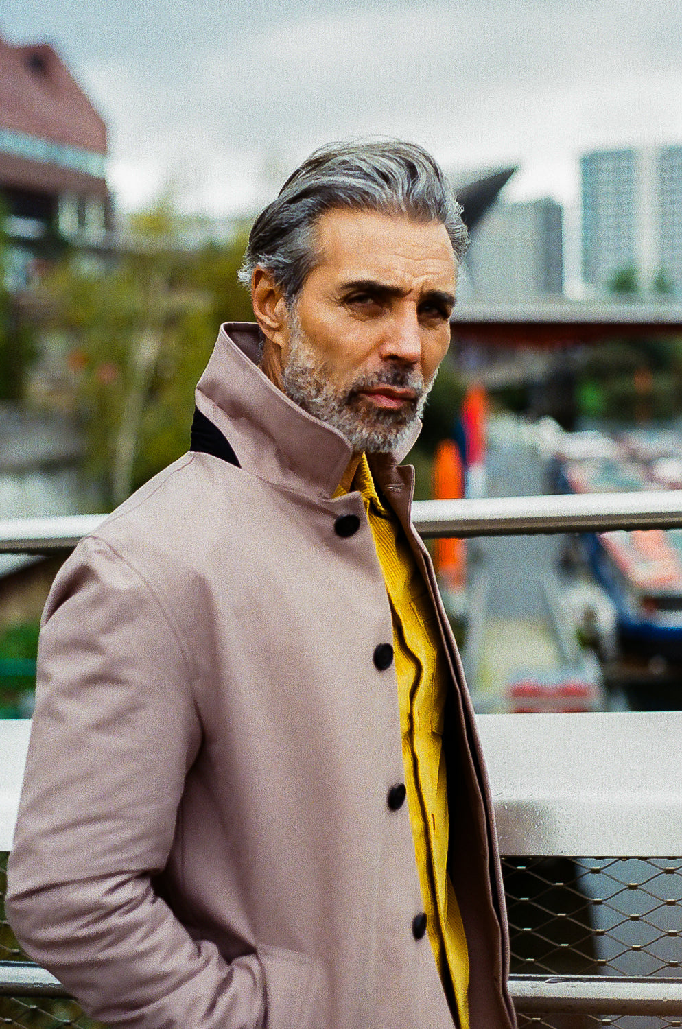 Bank Short Mac Lined -  Cappuccino - Wear London