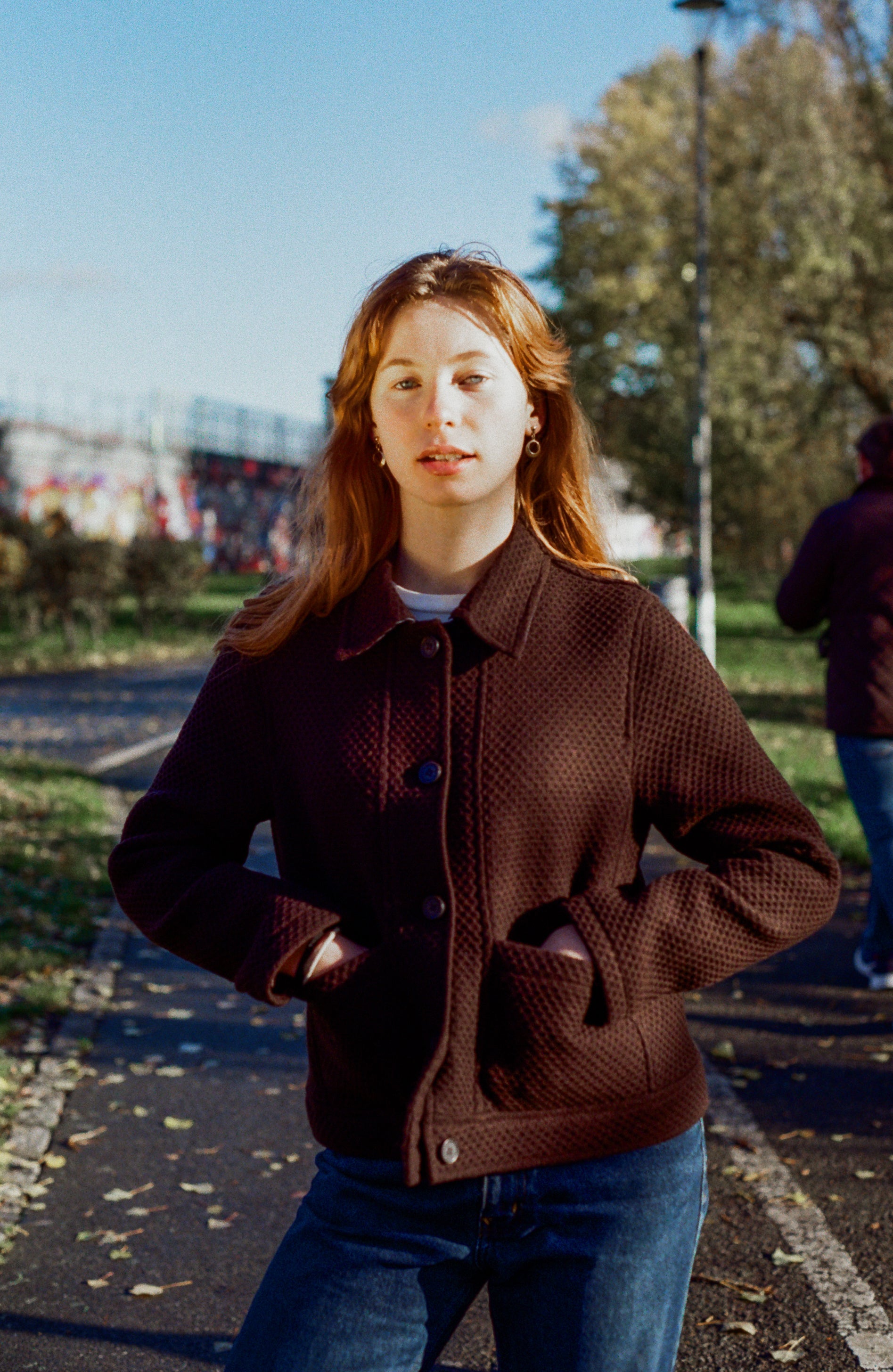 Regency wool coat - Nebula textured chocolate - Wear London