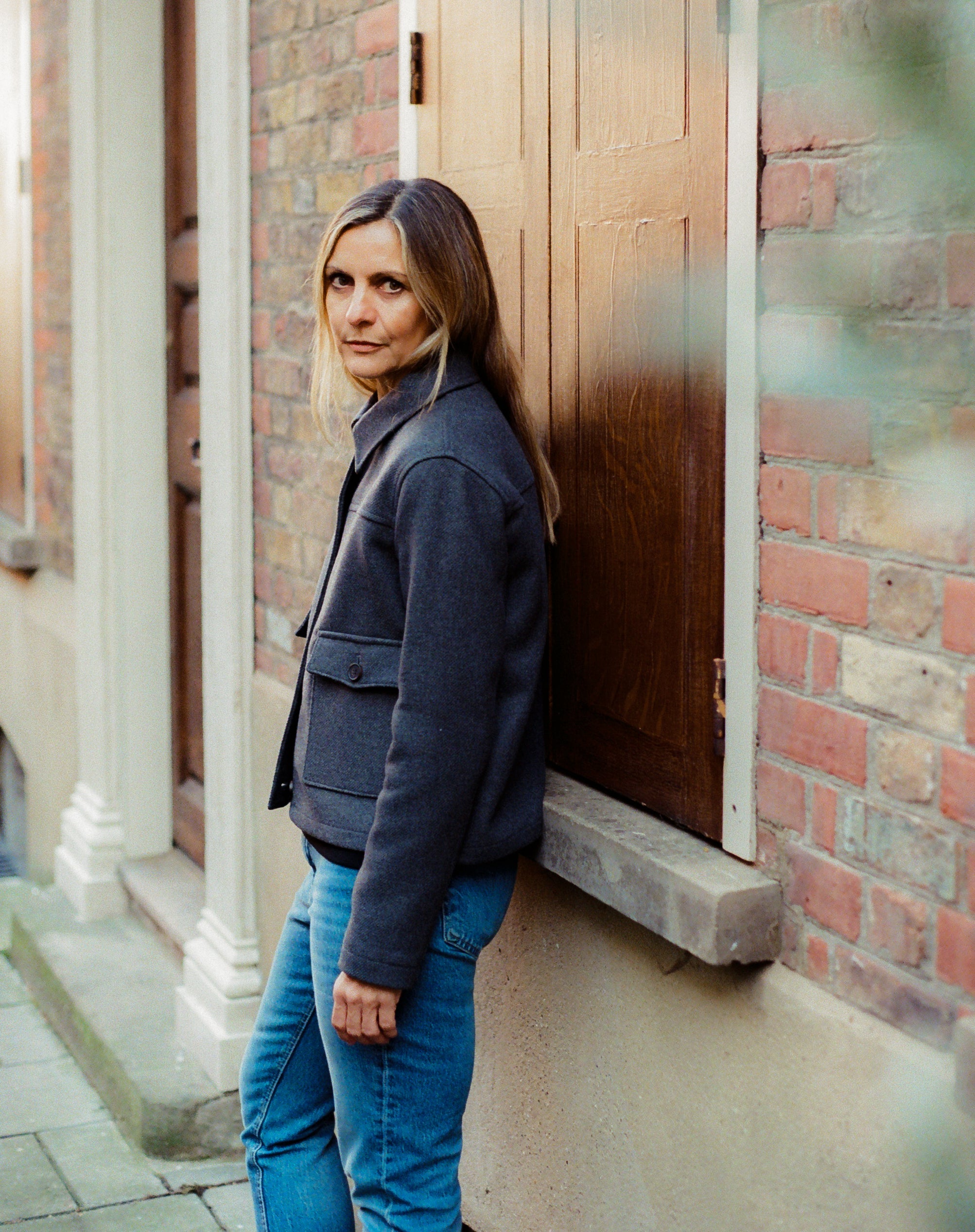 Ruby wool coat - Birbo Twill Grey - Wear London