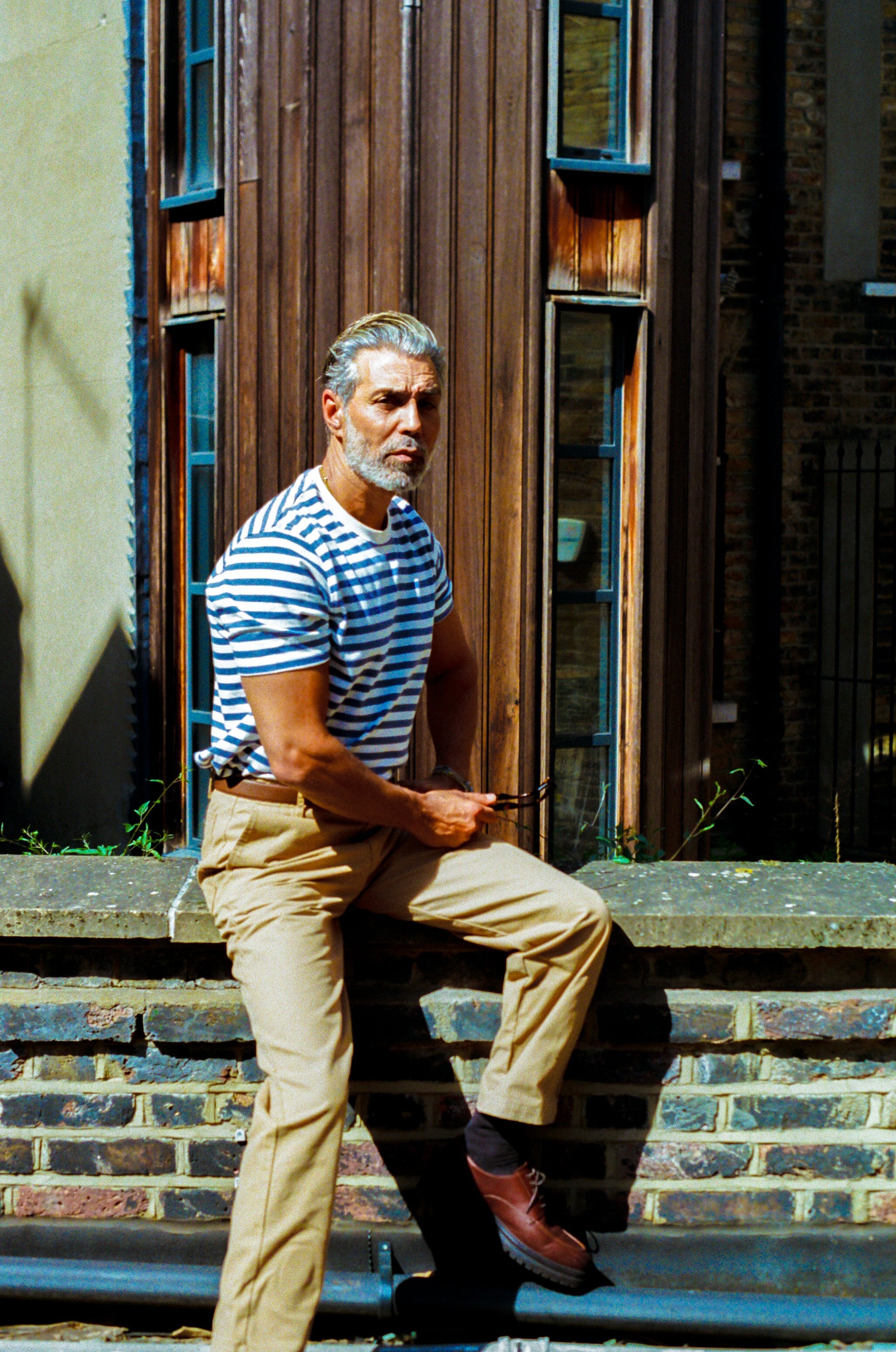 Pirata- Stripe T-Shirt - Blue Ecru - Wear London