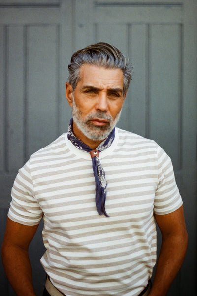 Pirata- Stripe T-Shirt -Taupe Ecru - Wear London