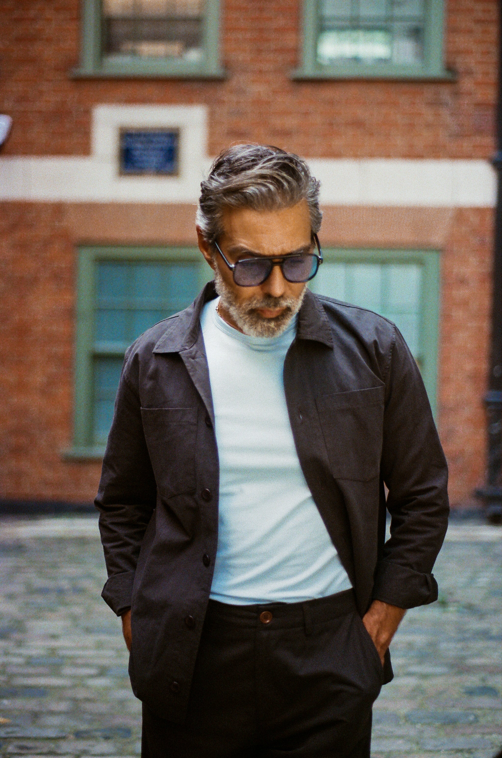 The Lutti Jacket - Navy Cotton Linen - Wear London