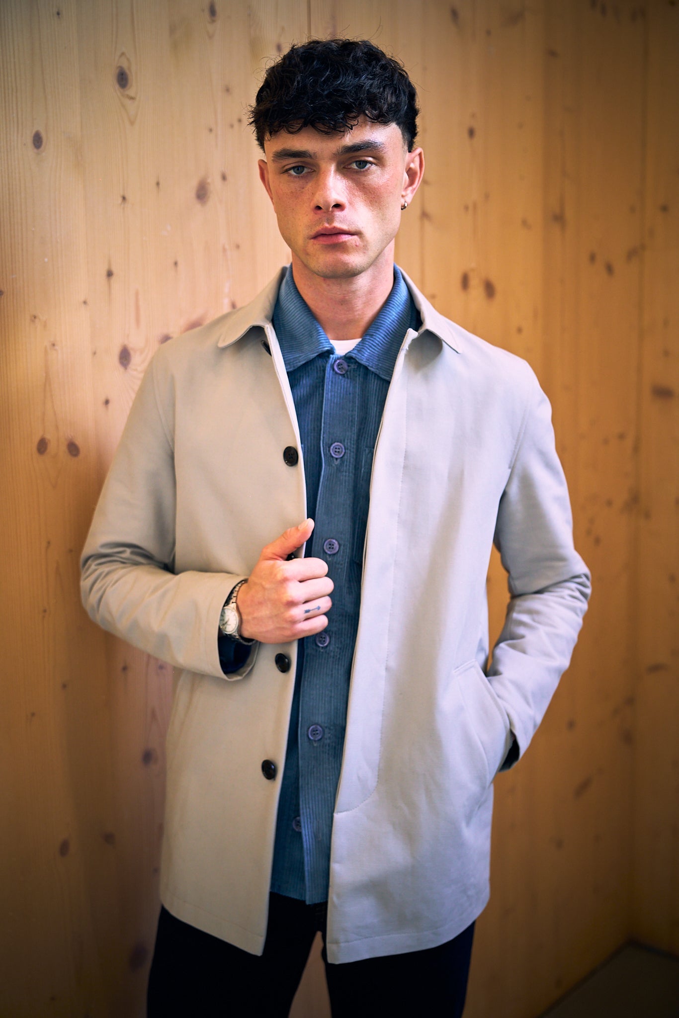Bart Corduroy Overshirt - Blue - Wear London