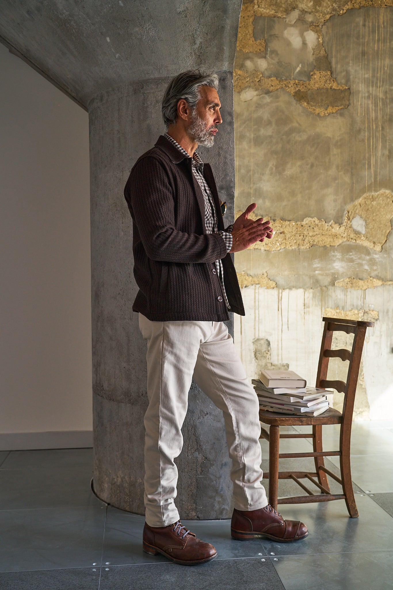 Theydon Overshirt - Chocolate Waffle - Wear London