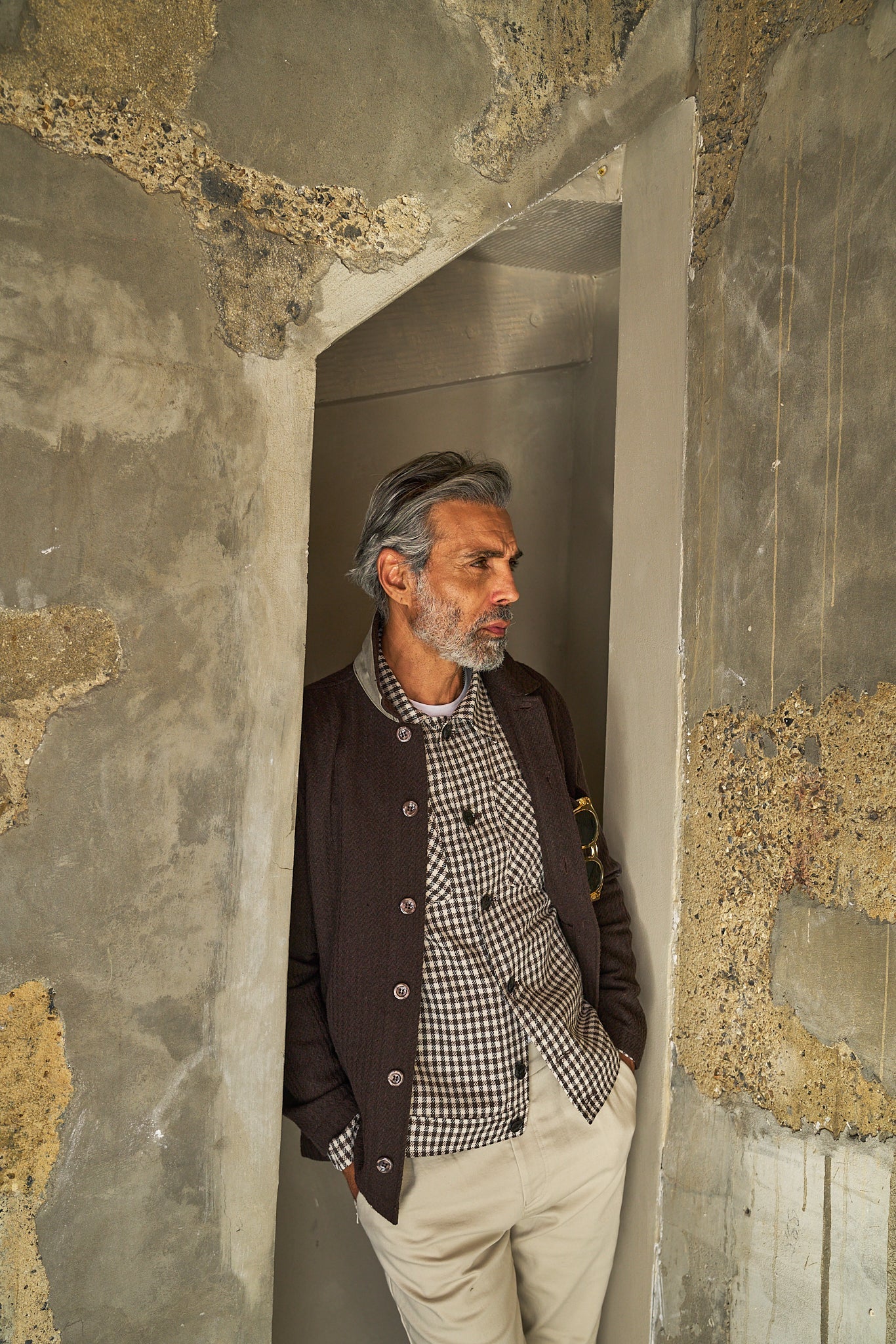 Theydon Overshirt - Chocolate Waffle - Wear London