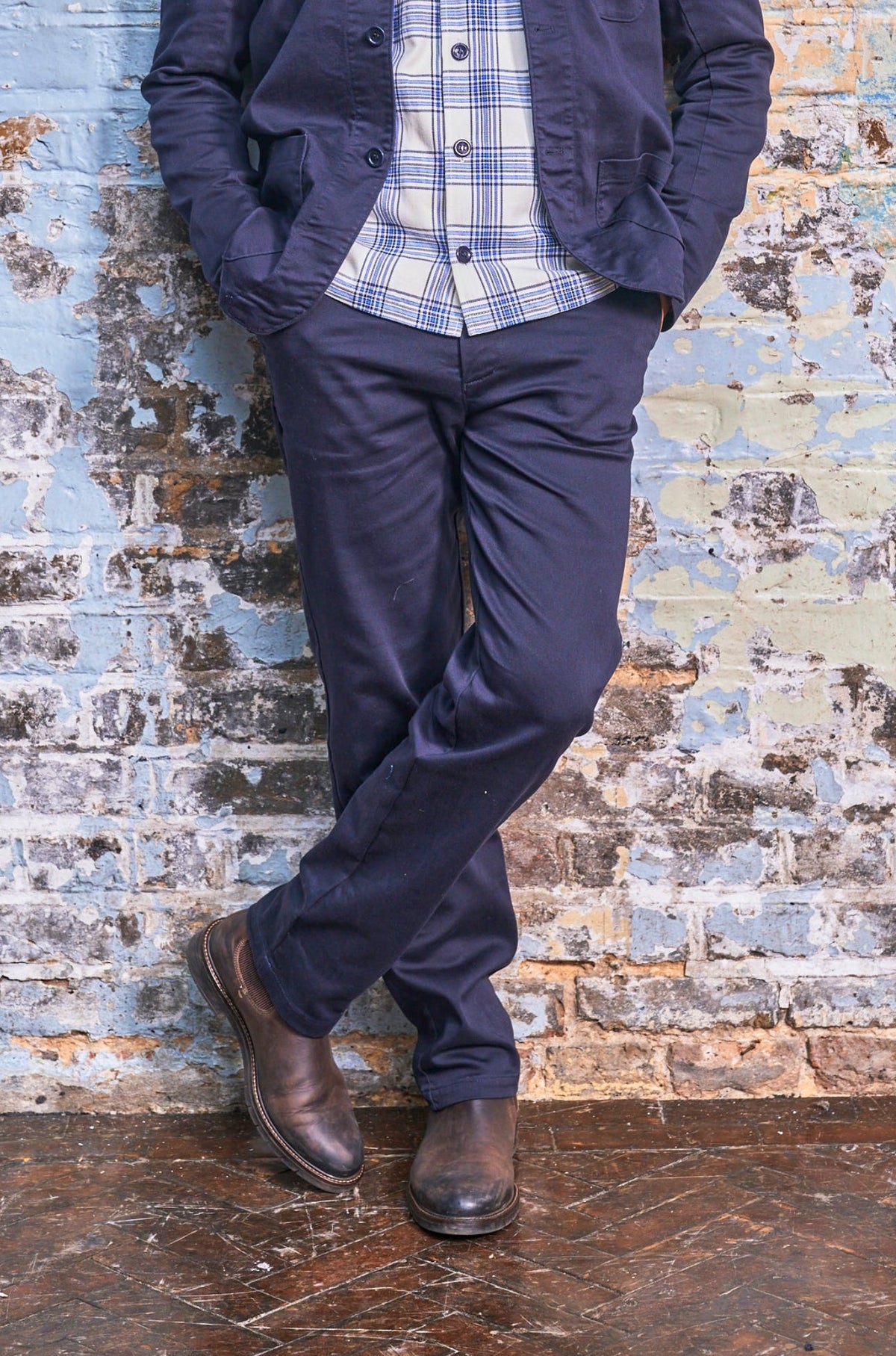 Wentworth Trouser - Dark Navy Superflex - Wear London