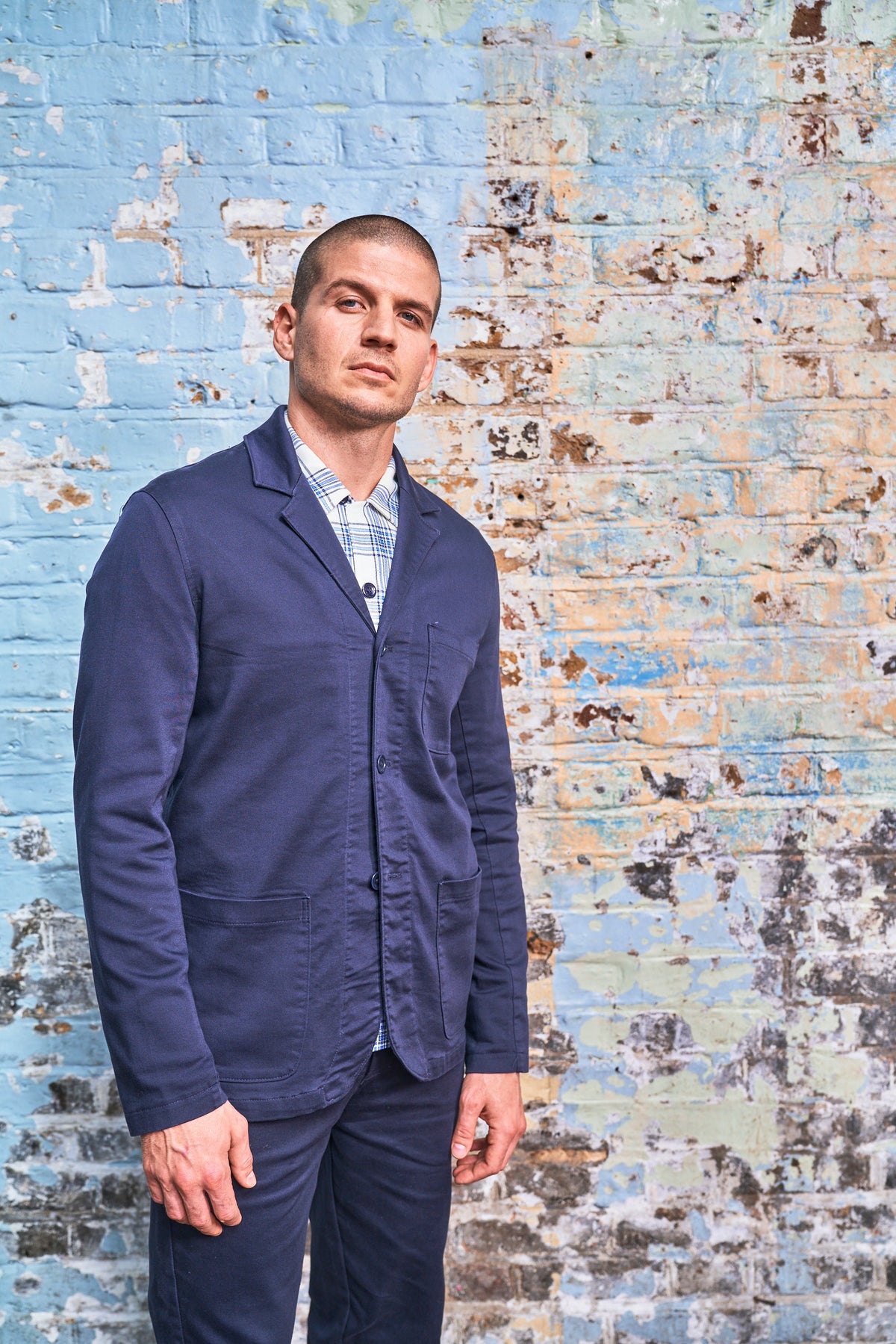The Pearlman Casual Blazer - Dark Navy Superlex - Wear London