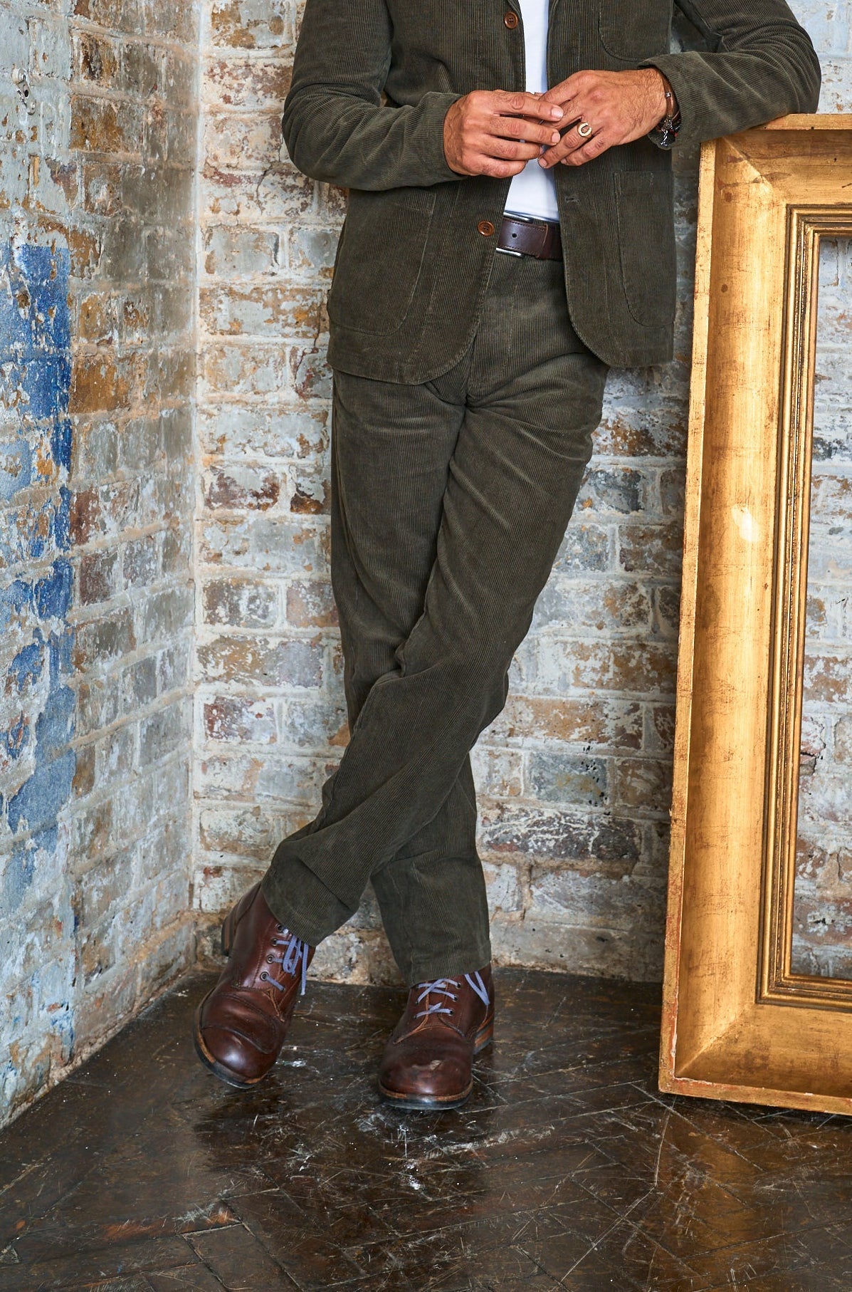 Wentworth Trouser - Olive Corduroy - Wear London