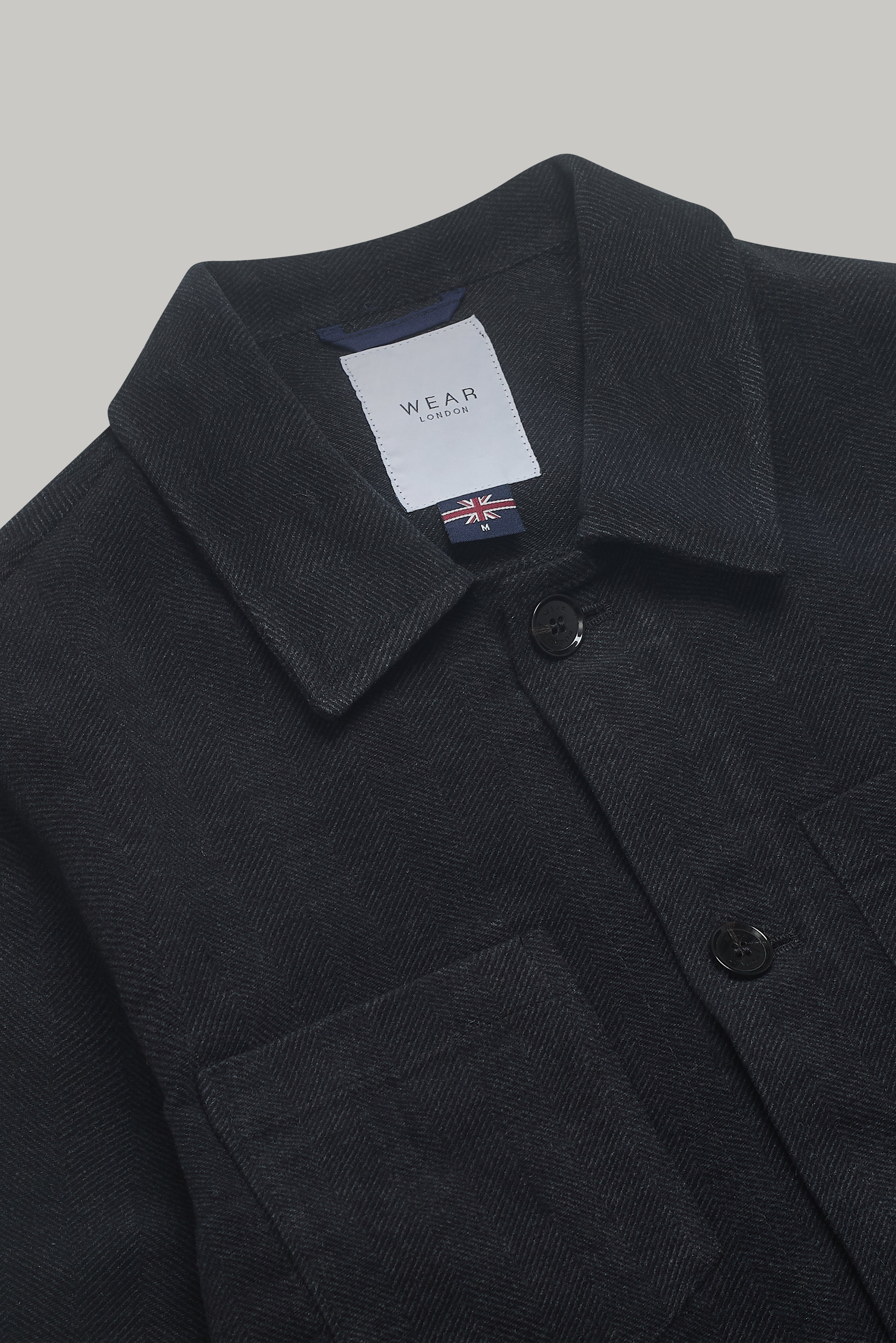 Southend Shacket Unlined - Charcoal Twill Moleskin - Wear London