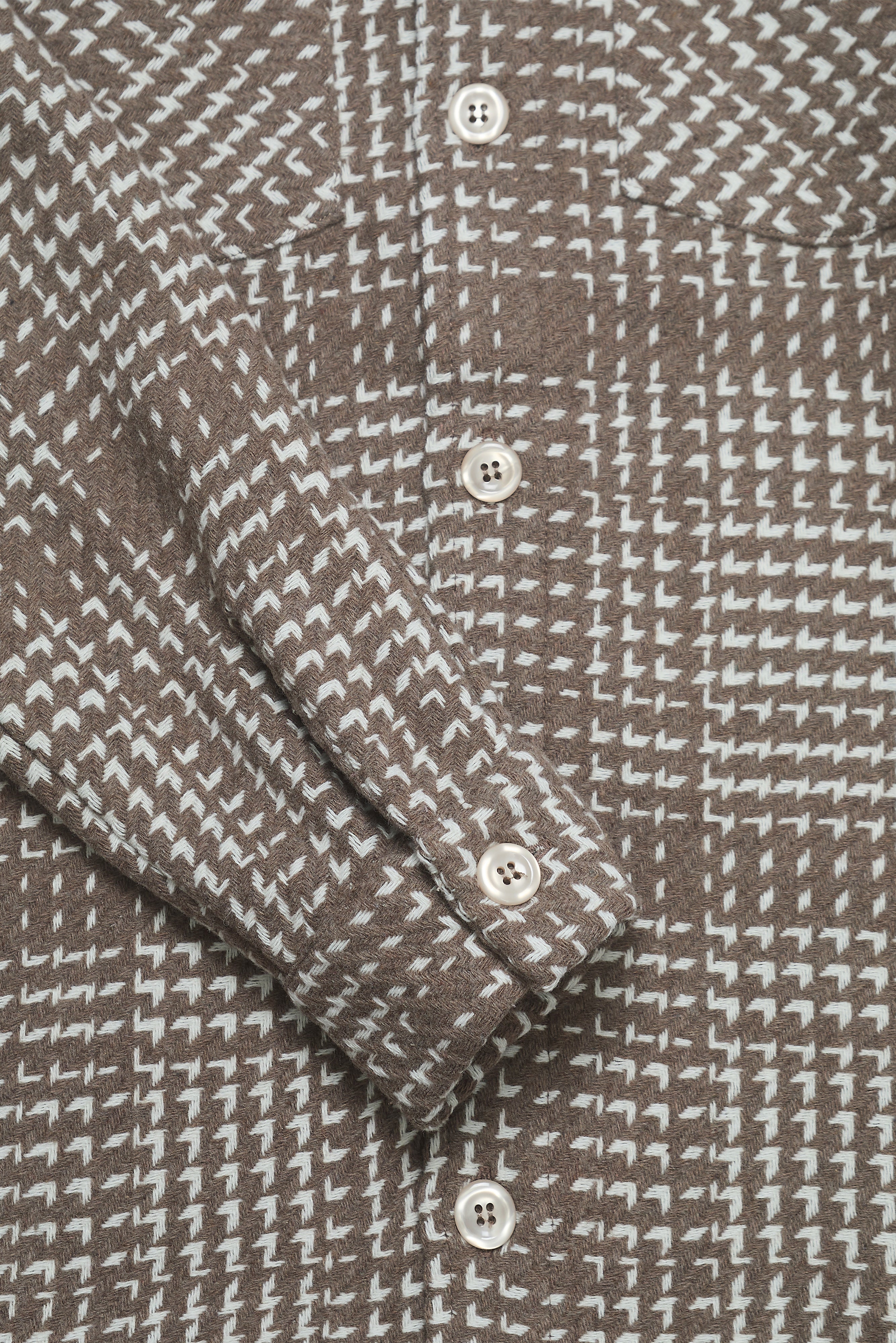 Bart Overshirt - Brown Ecru Check - Wear London