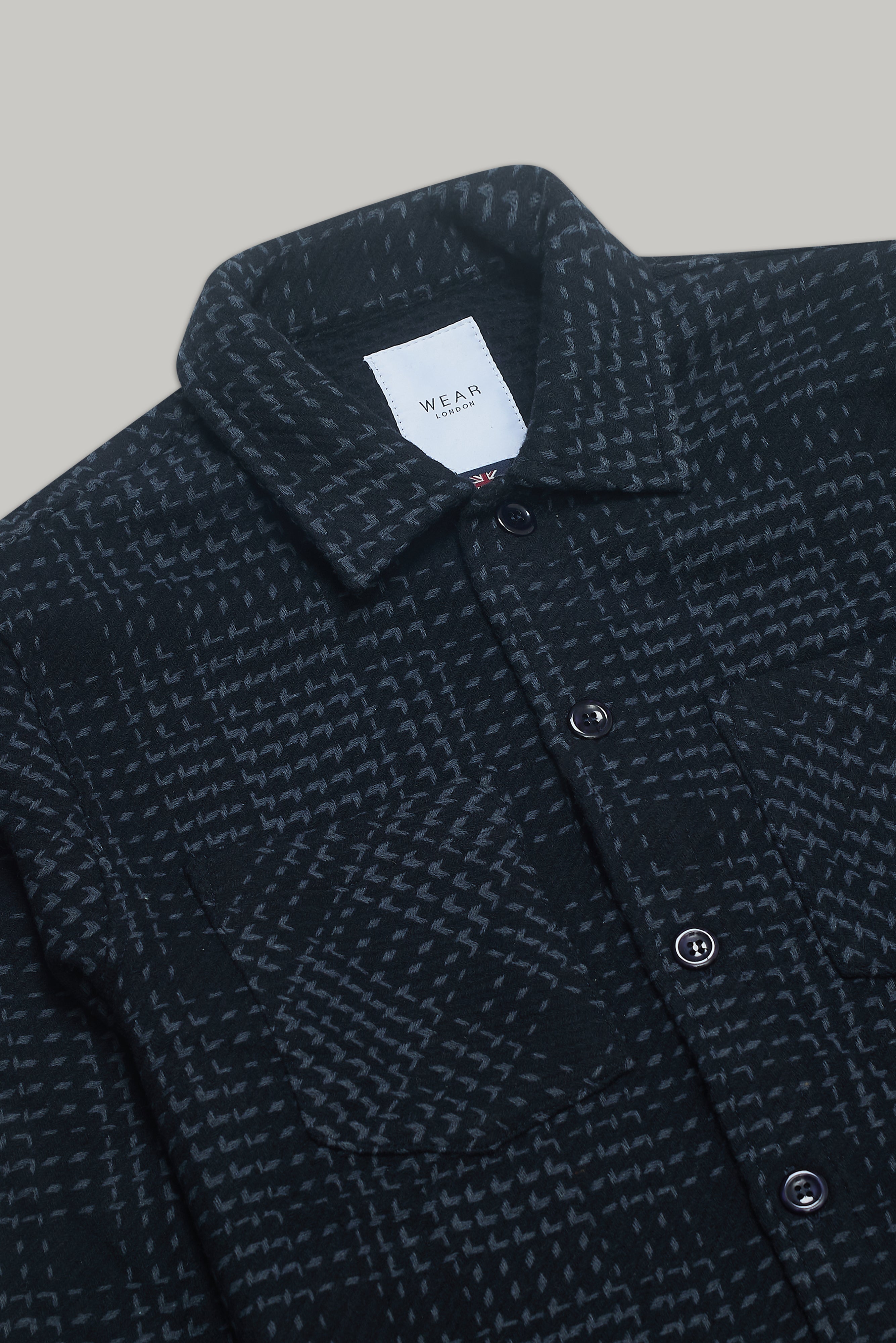 Bart Overshirt - Navy Blue Check - Wear London