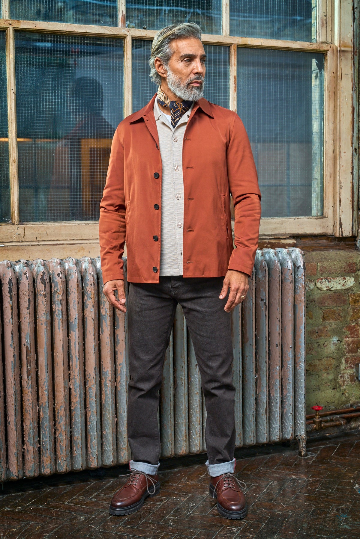 Sherratt Harrington Lined - Showerproof Burnt Orange - Wear London
