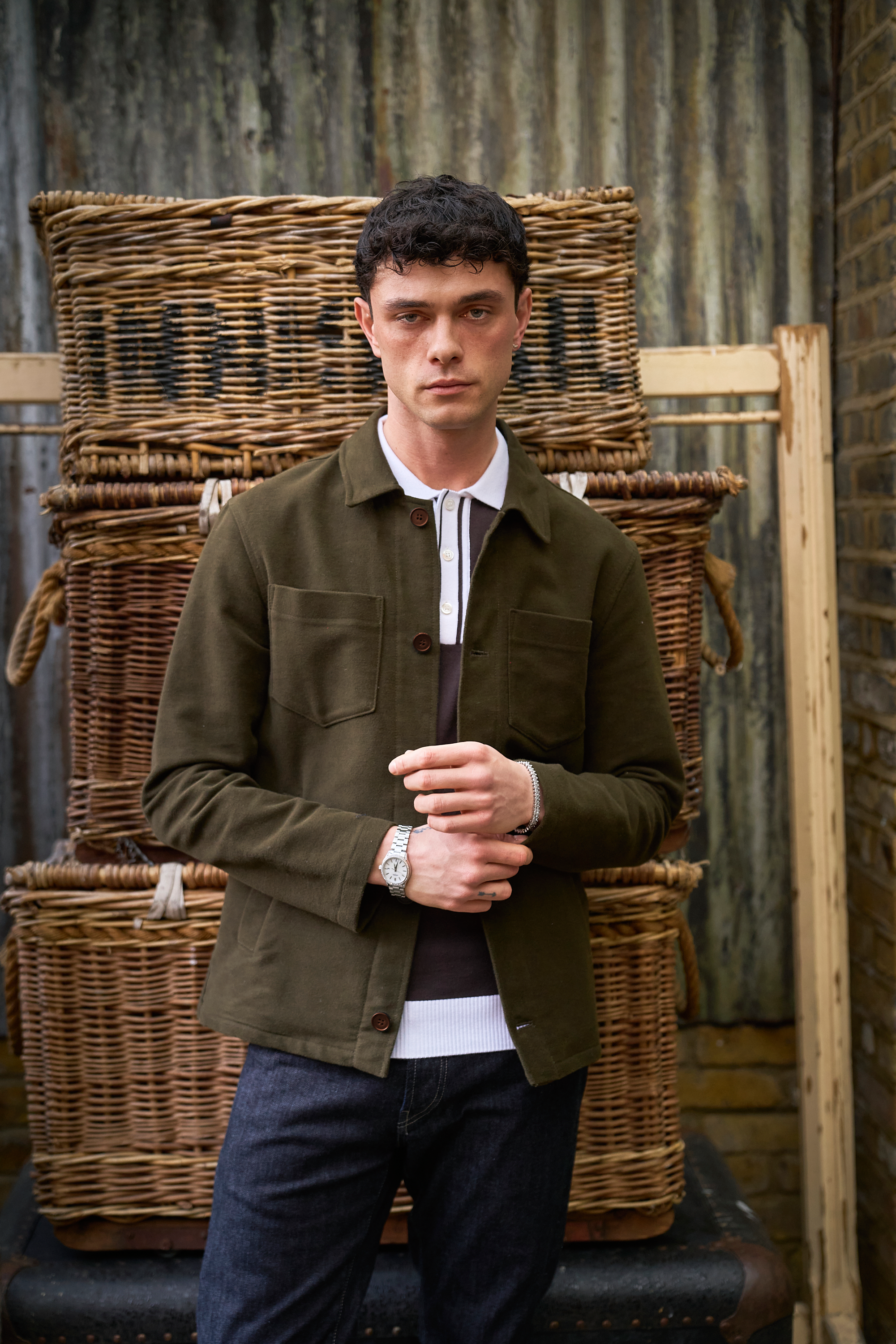 Southend Shacket Unlined - Khaki Moleskin - Wear London