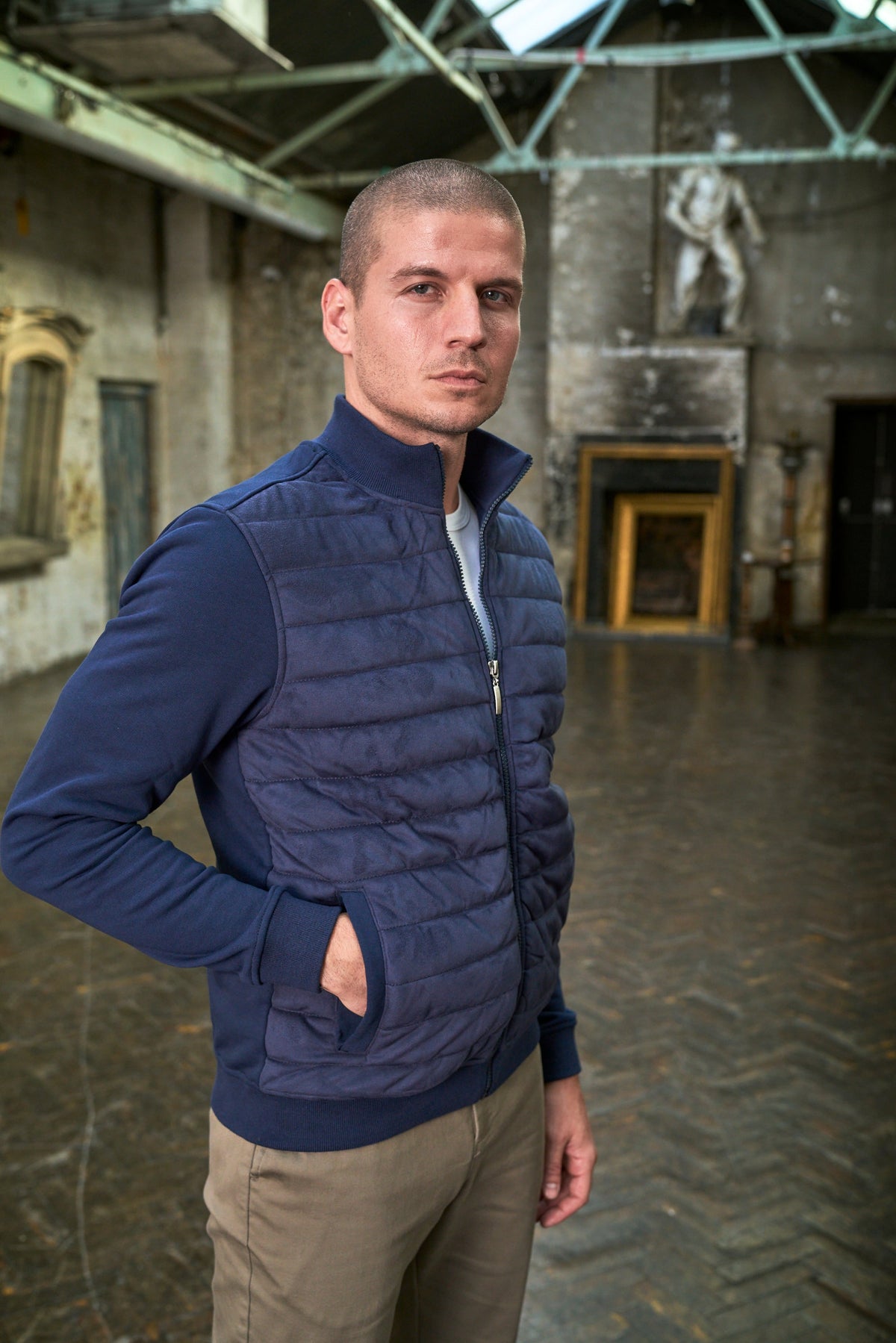 Kensington Quilted Jacket - Navy - Wear London