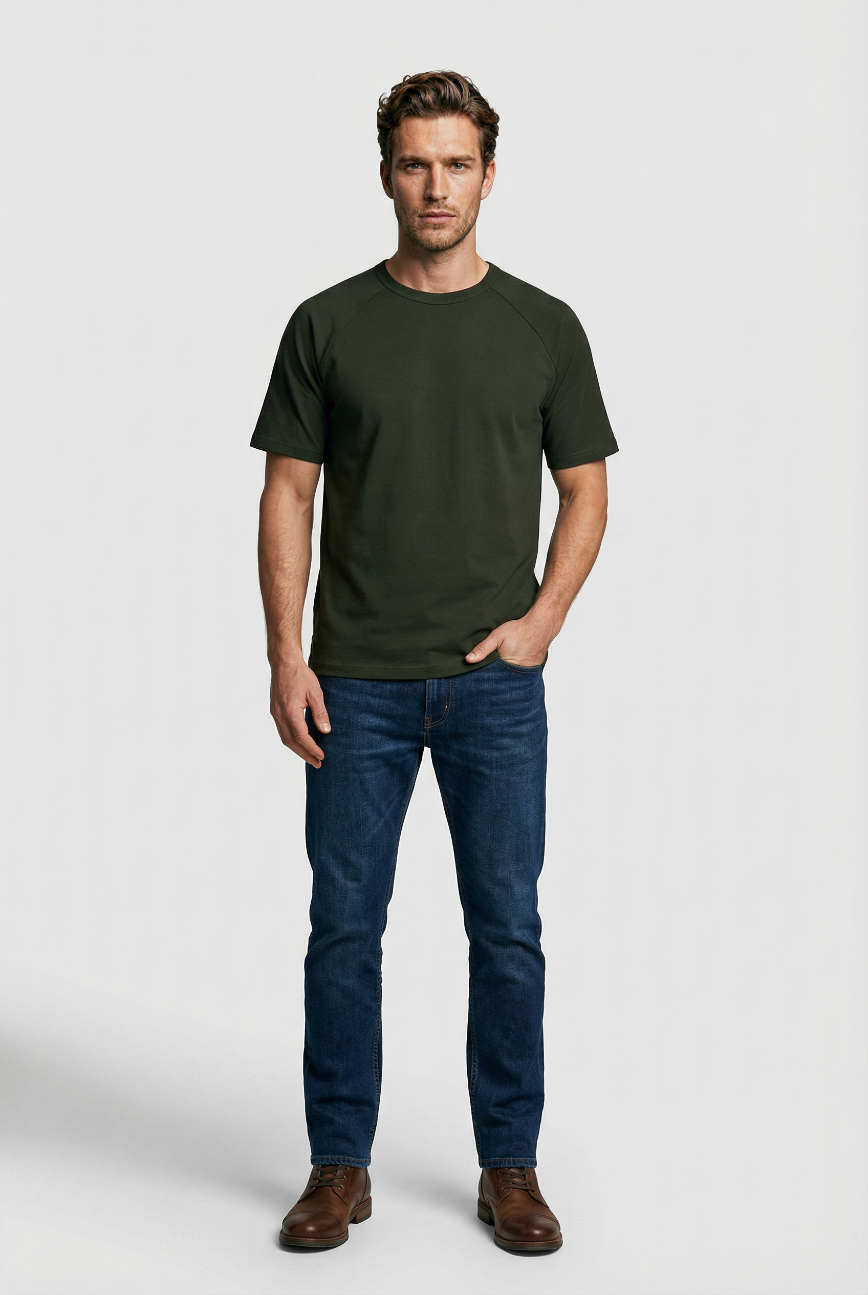 Hoxton T-shirt - Bottle Green - Wear London