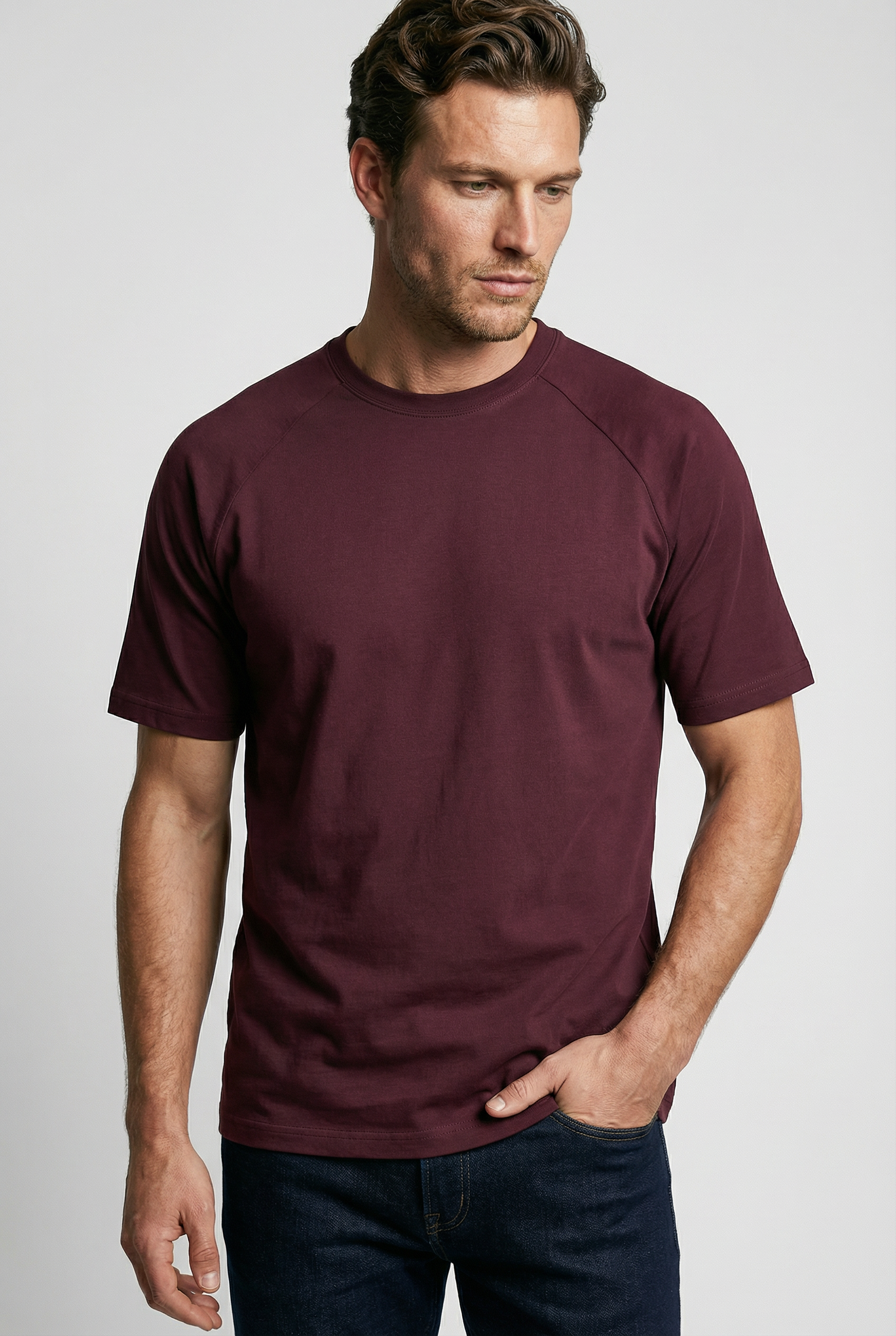 Hoxton T-Shirt - Burgundy - Wear London