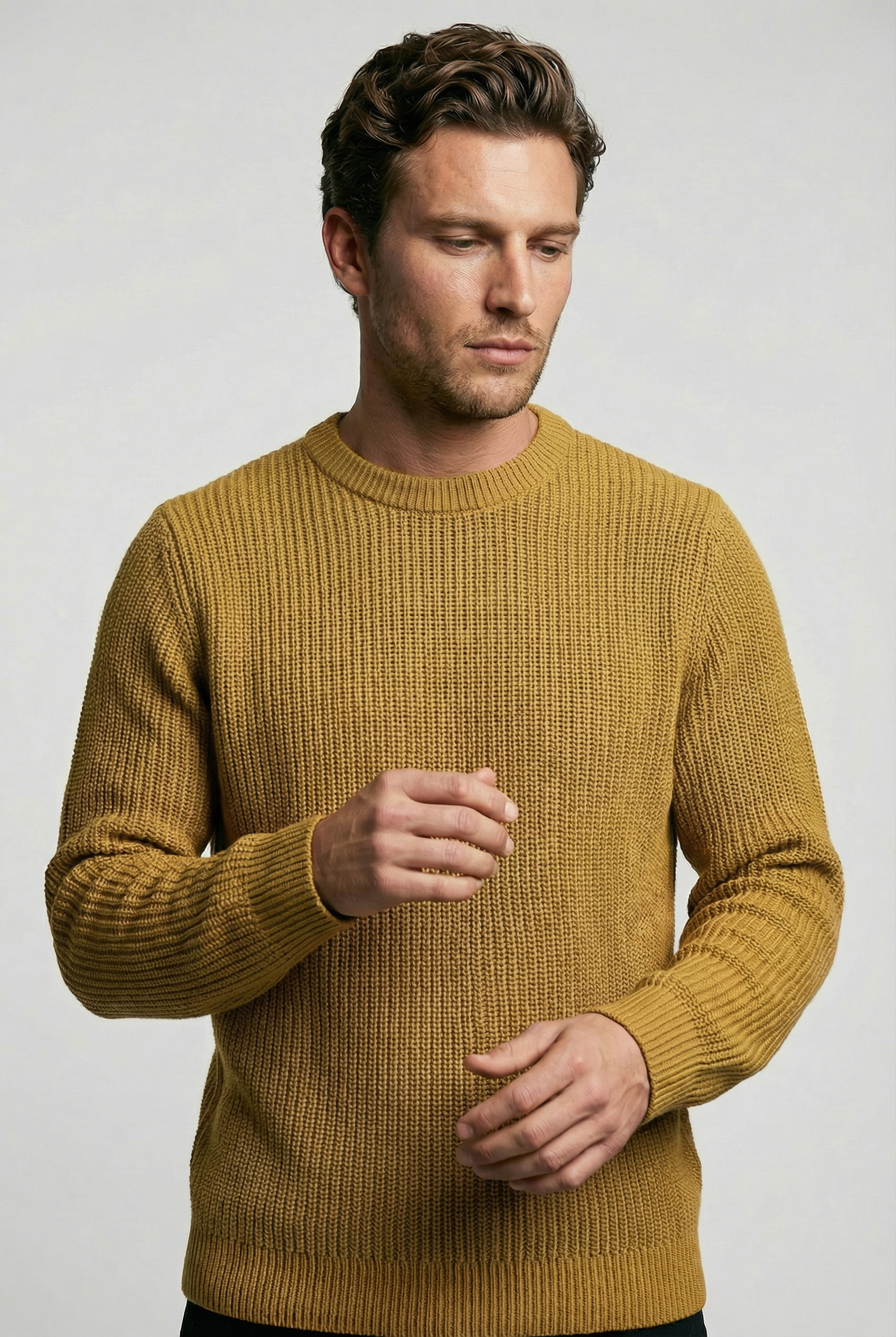 Hailey Raglan Knit -  Mustard - Wear London