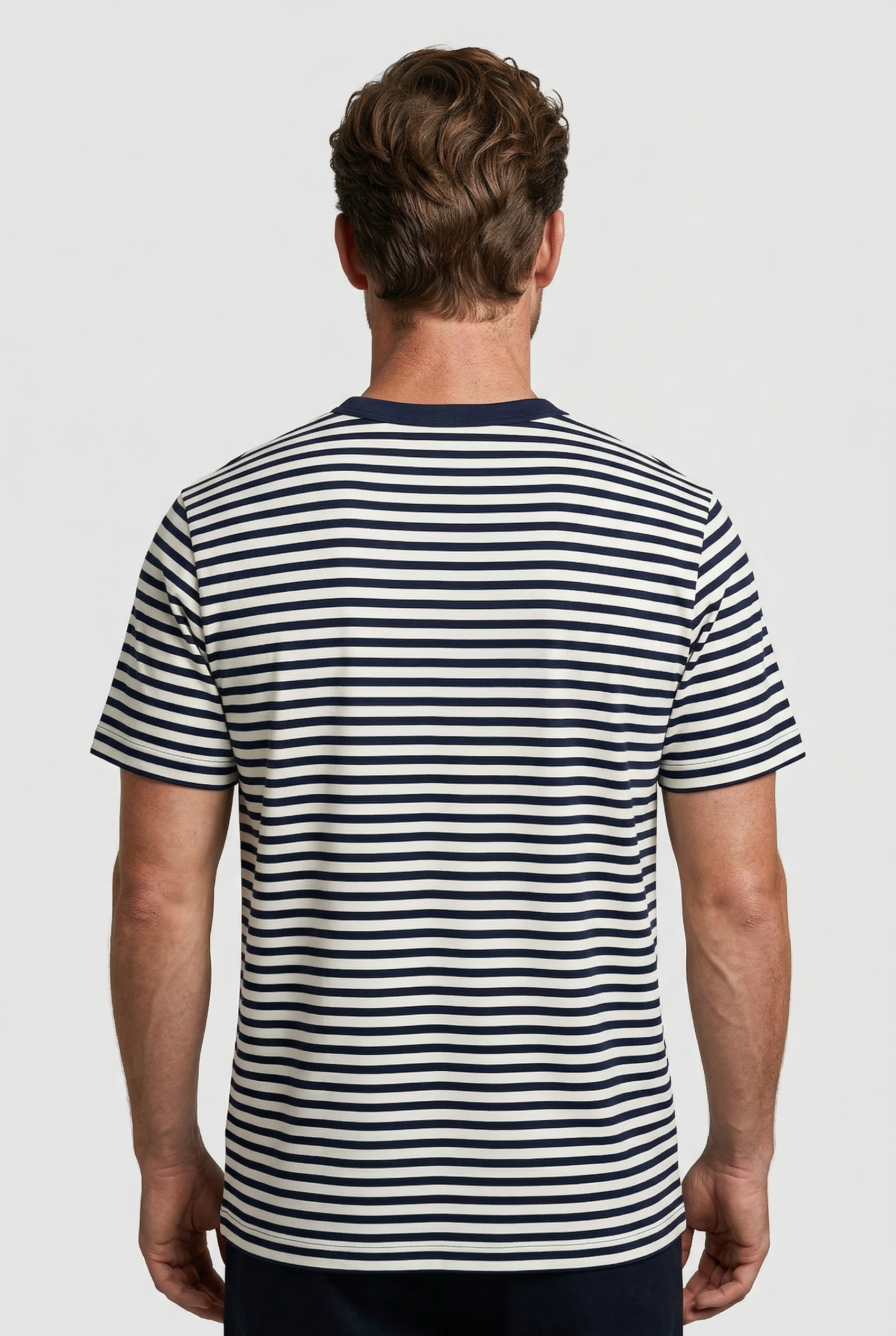 Gerard - Stripe T-Shirt - Off White Navy - Wear London
