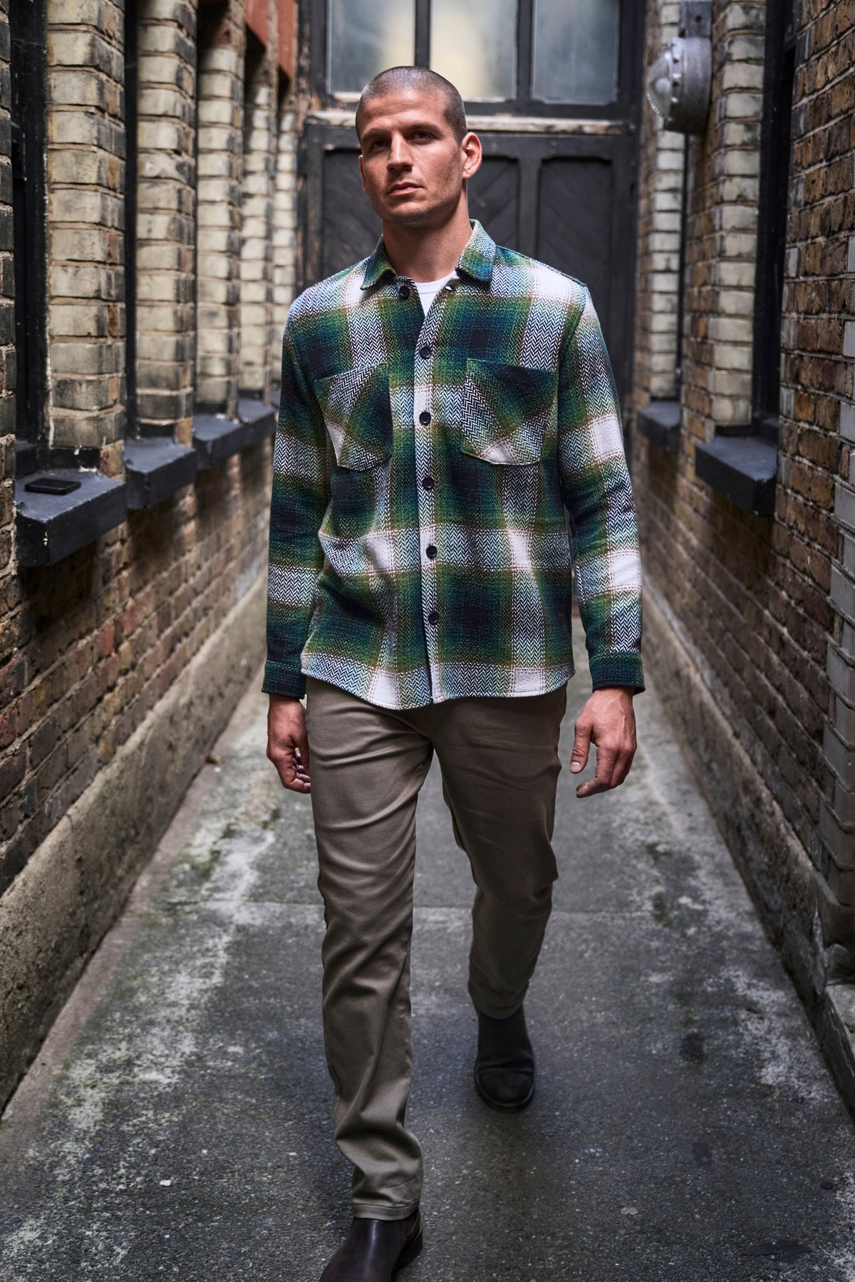 Bart Overshirt - Green Black - Wear London