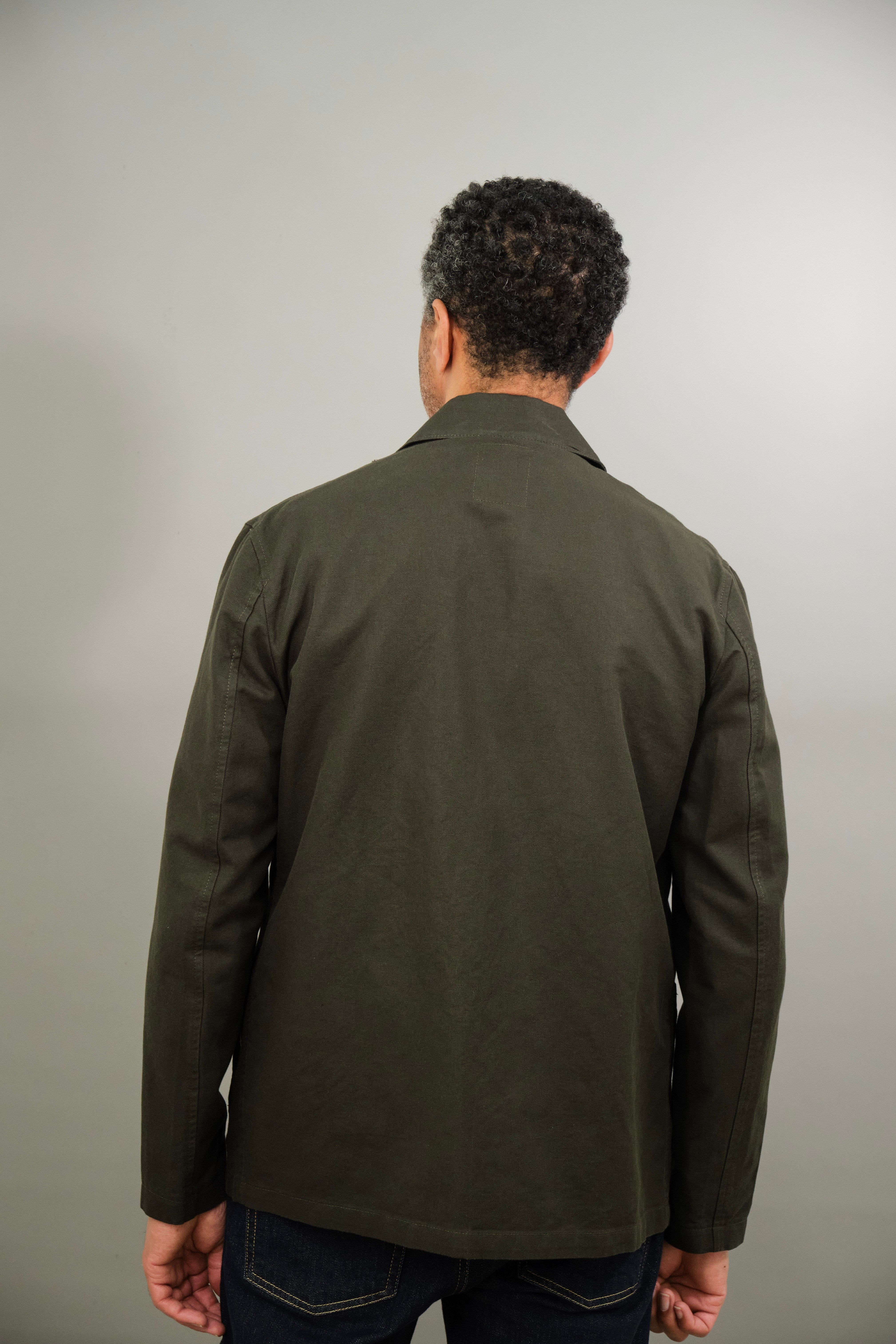 Tuxford Casual Blazer - Olive Cotton Linen - Wear London