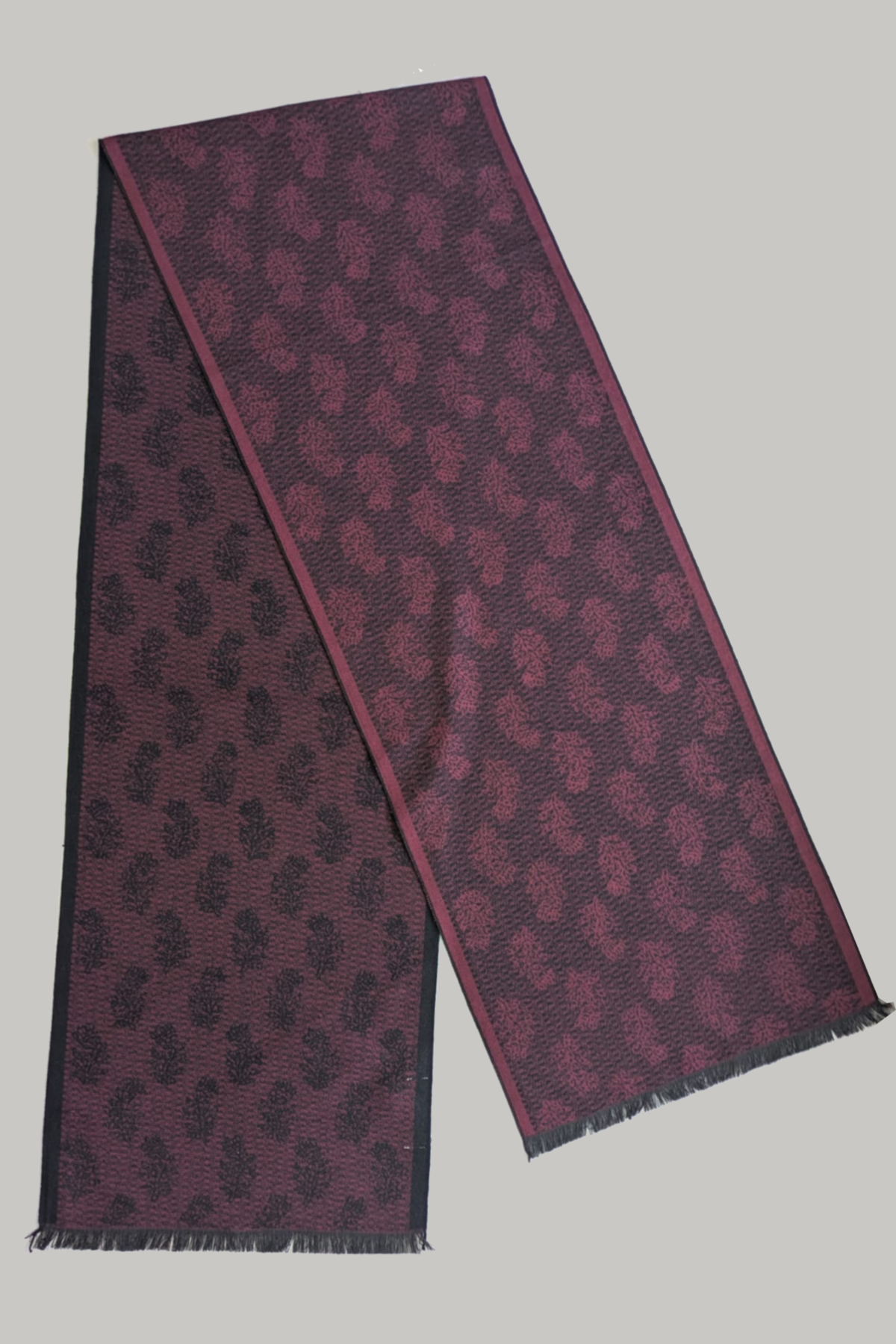 Scarf - Burgundy Paisley - Wear London